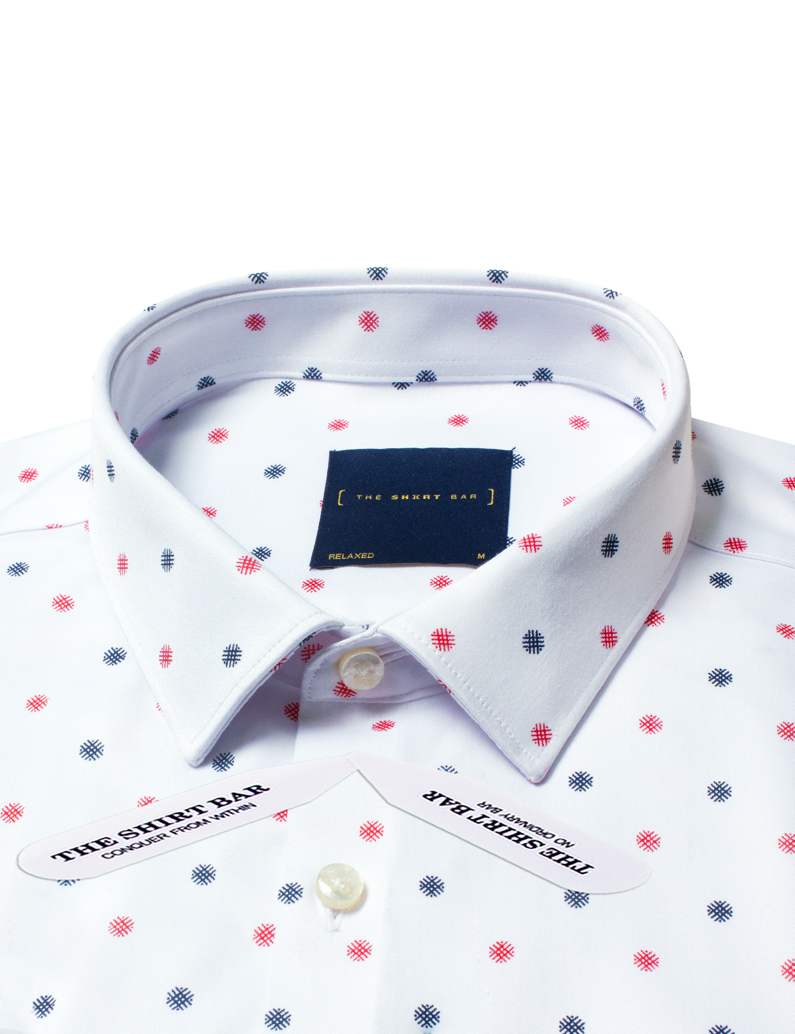 Stitch Dot Print Eco-ol Bamboo Relaxed Fit Short Sleeve Shirt
