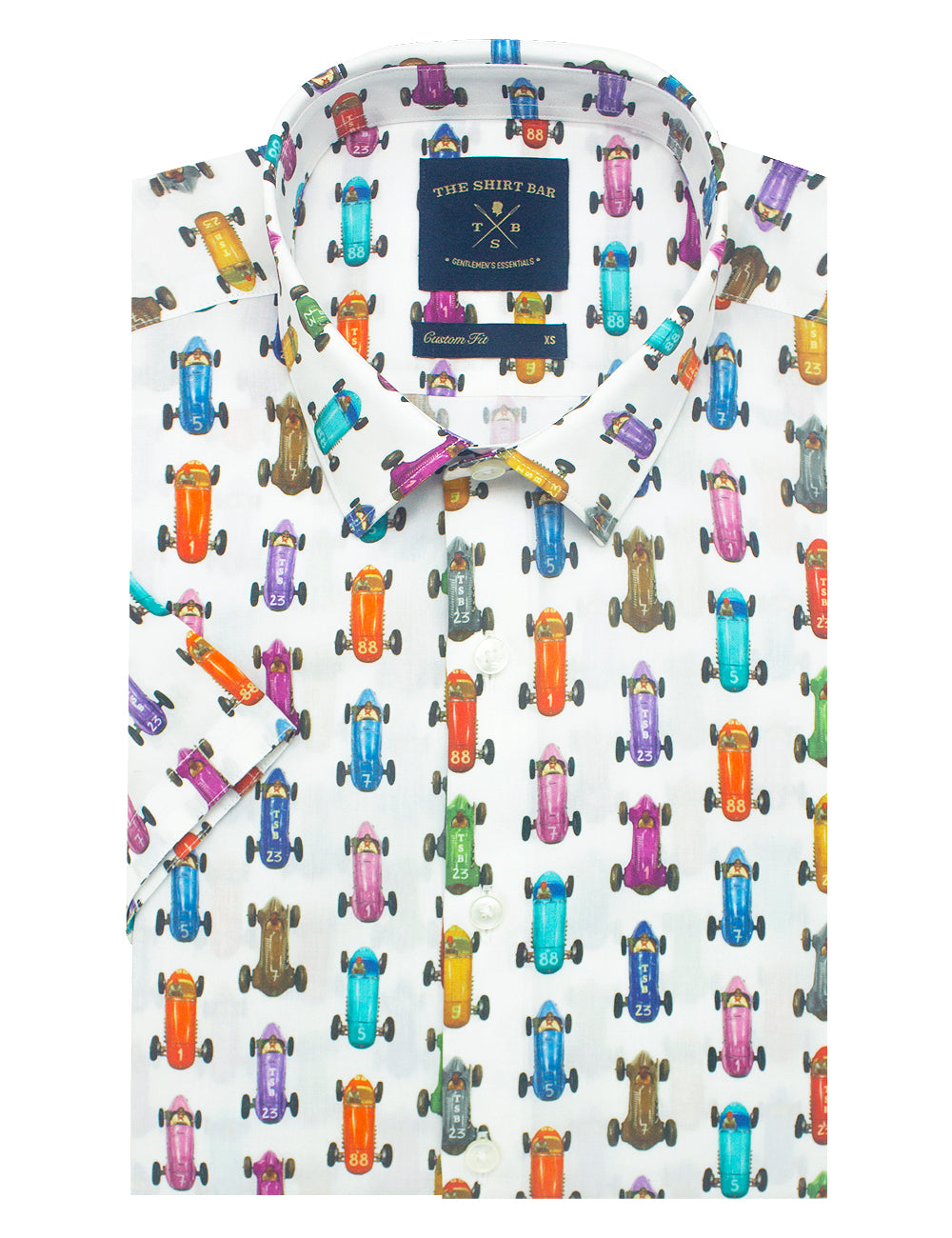 F1 Inspired Print Italian Fabric Silky Finish Relaxed Fit Shirt