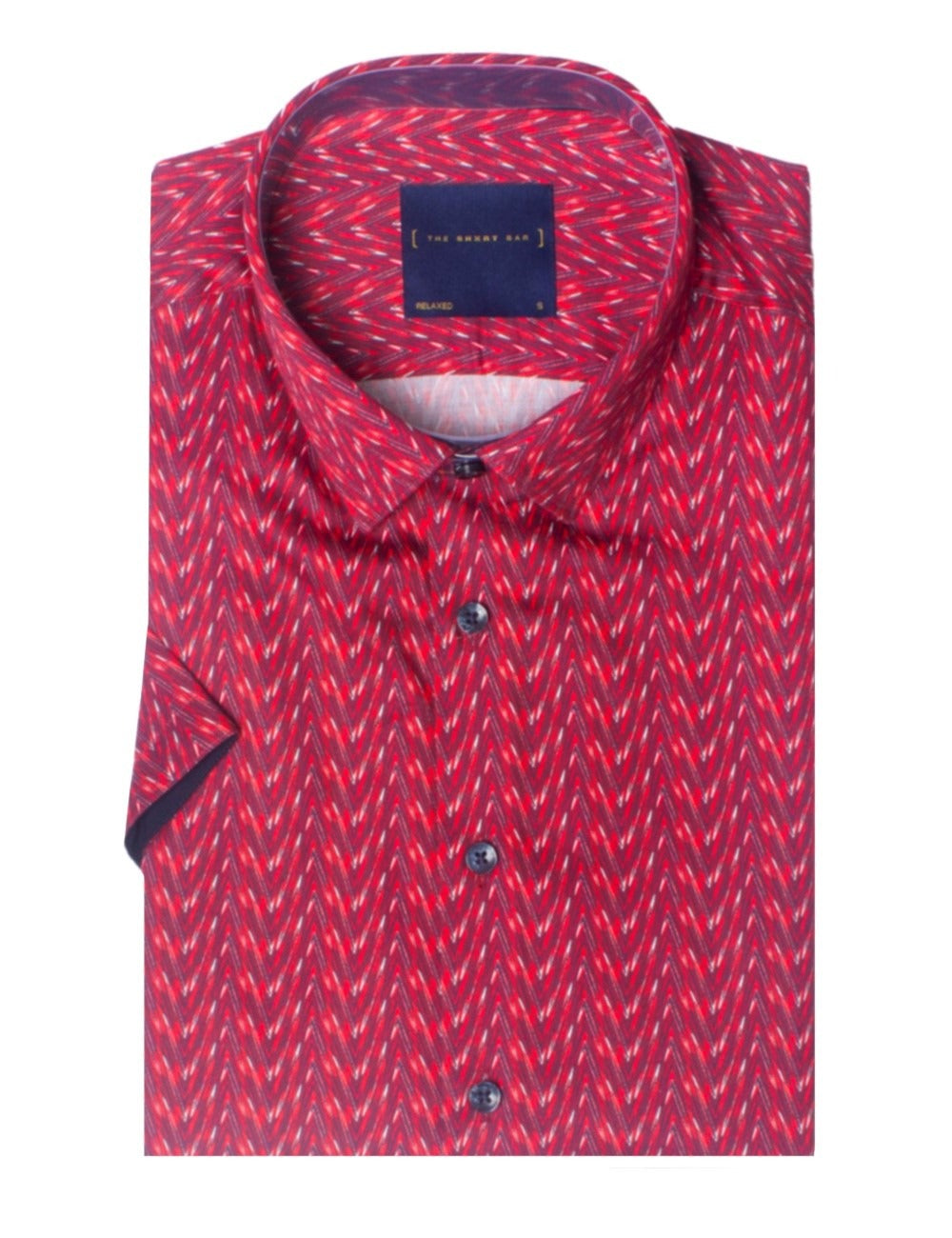 Print Silky Finish Relaxed Fit Short Sleeve Shirt