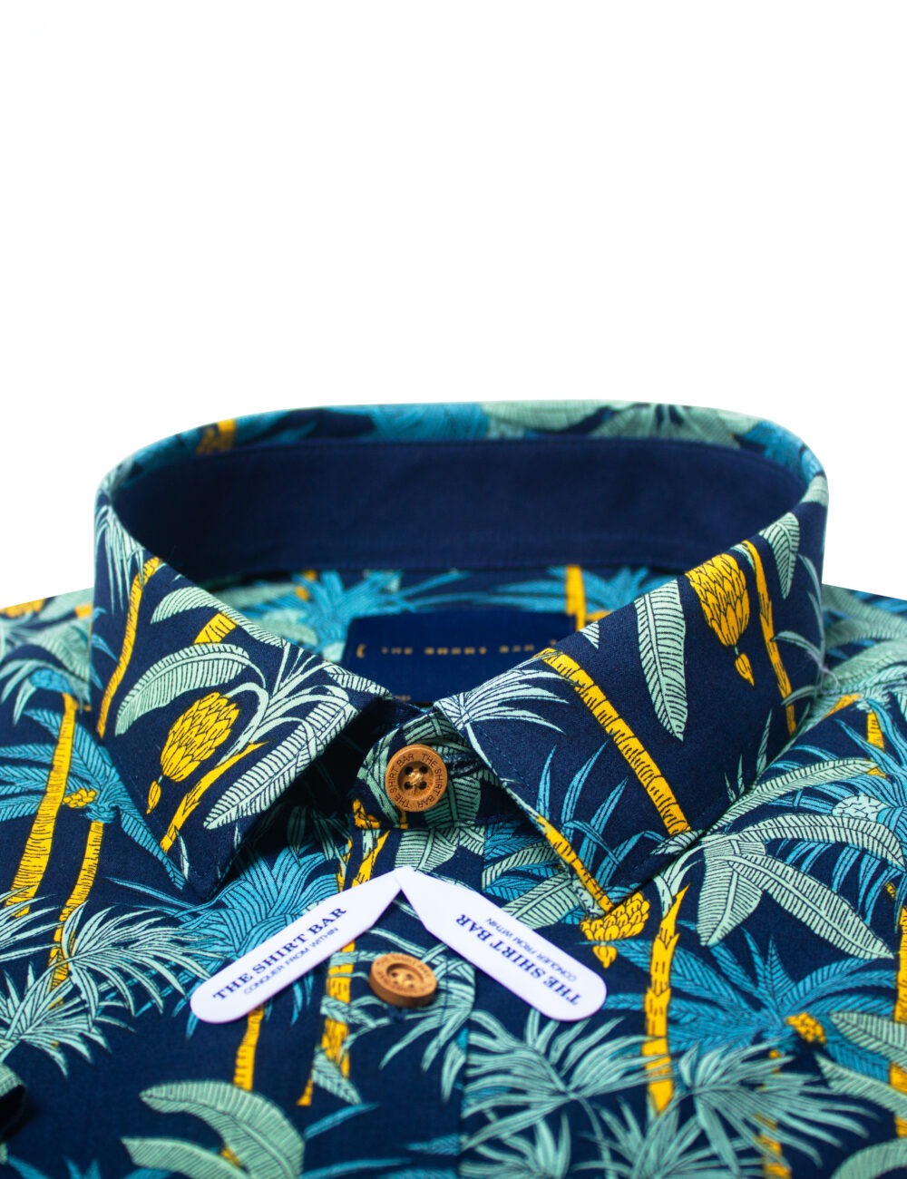 Tropical Print Relaxed Fit Short Sleeve Shirt