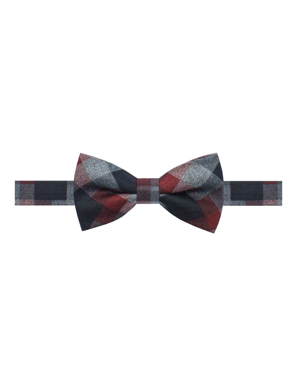 Red/ Black/ Grey Checks Bowtie