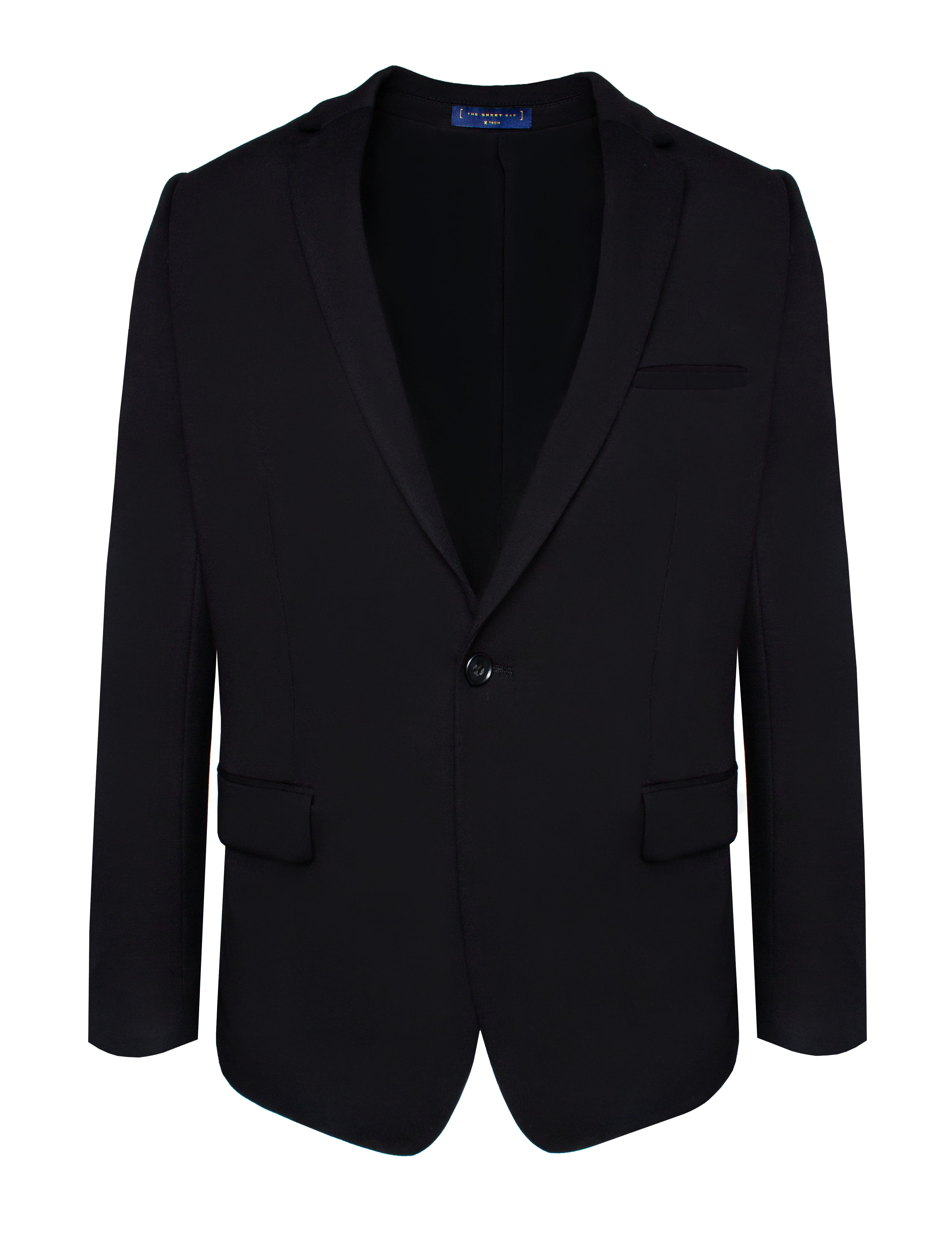 Solid Black Wrinkle-Free Travel Blazer
