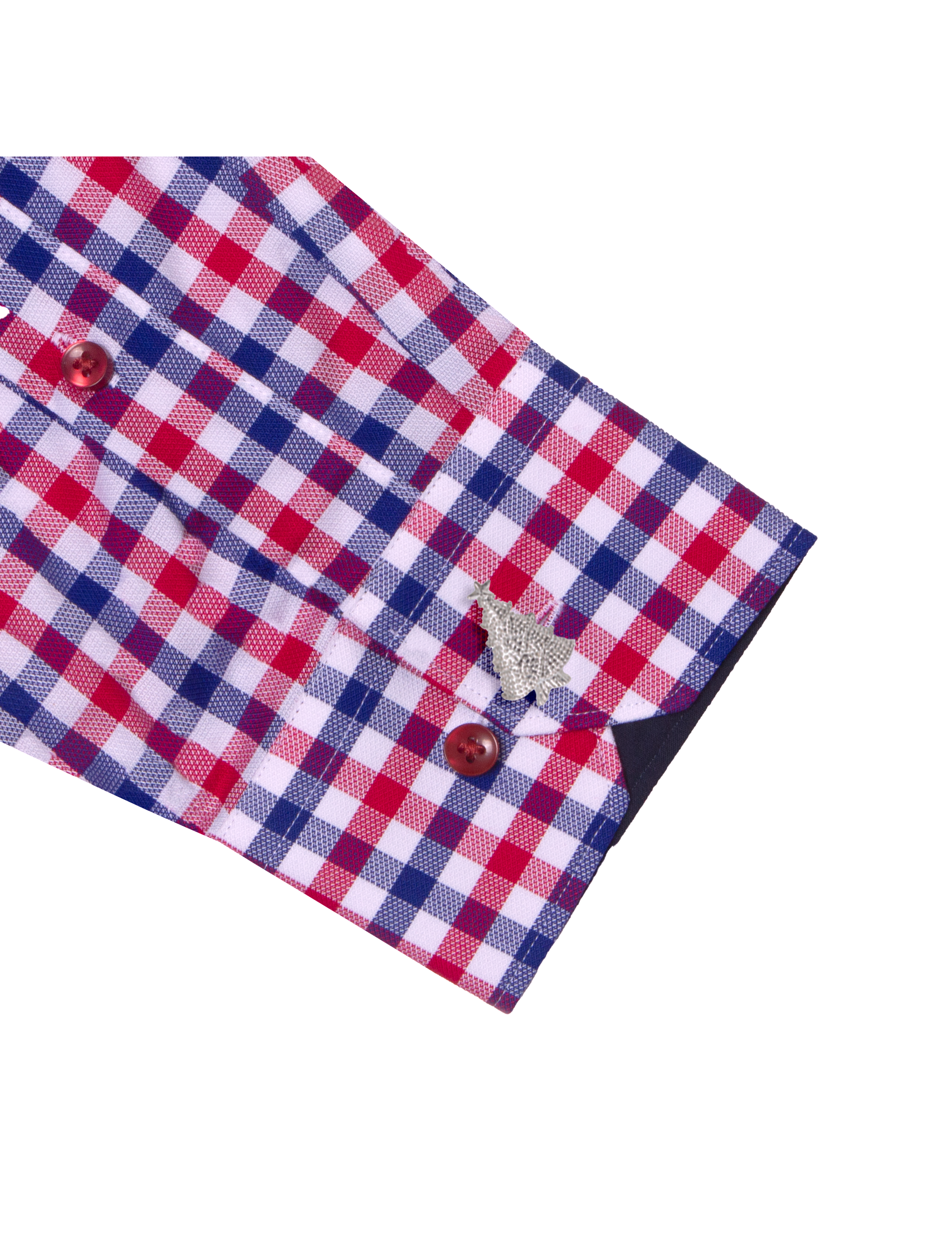 Checks Double-Ply Slim Fit Long Sleeve Shirt