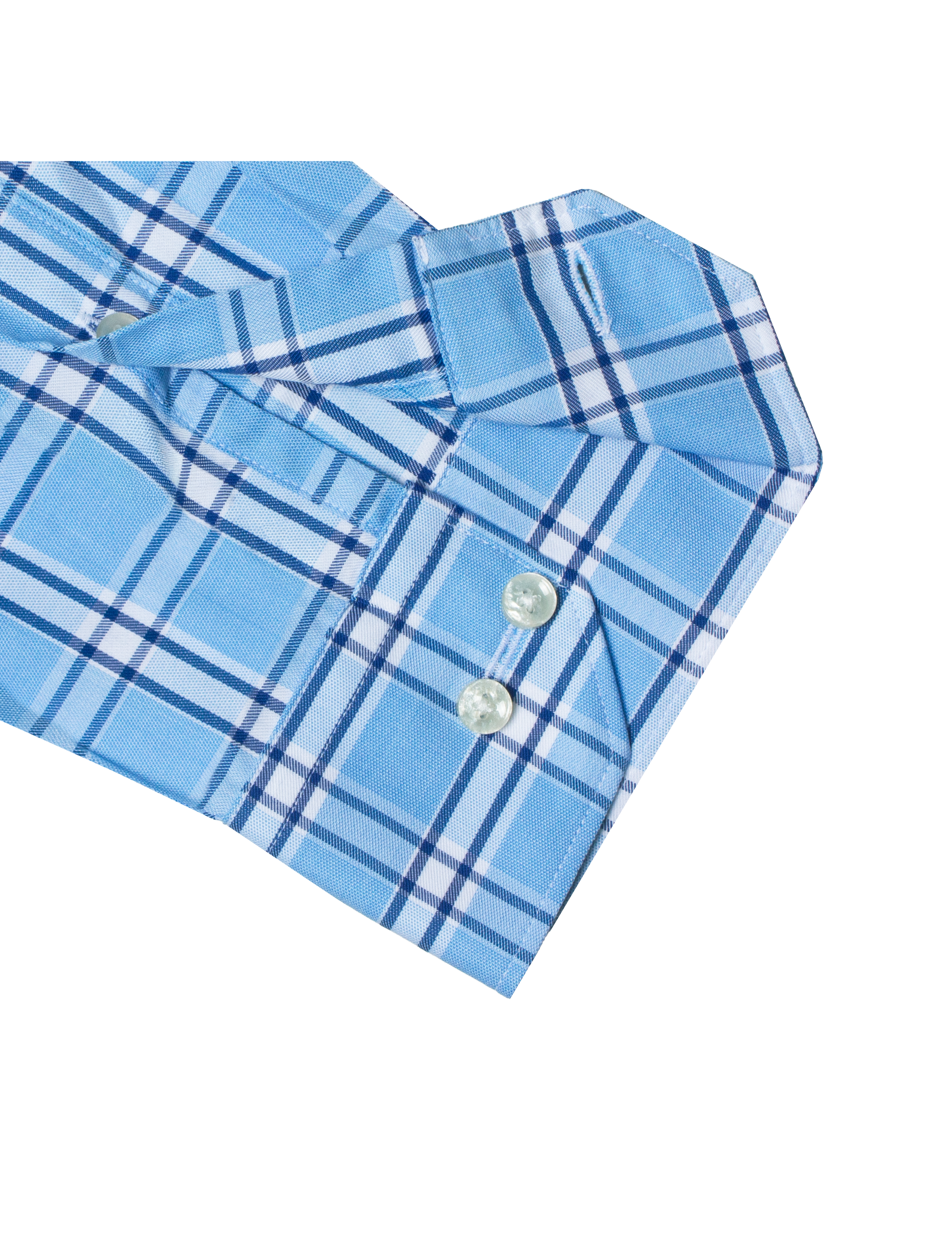 Blue Checks Eco-ol Bamboo Slim Fit Shirt