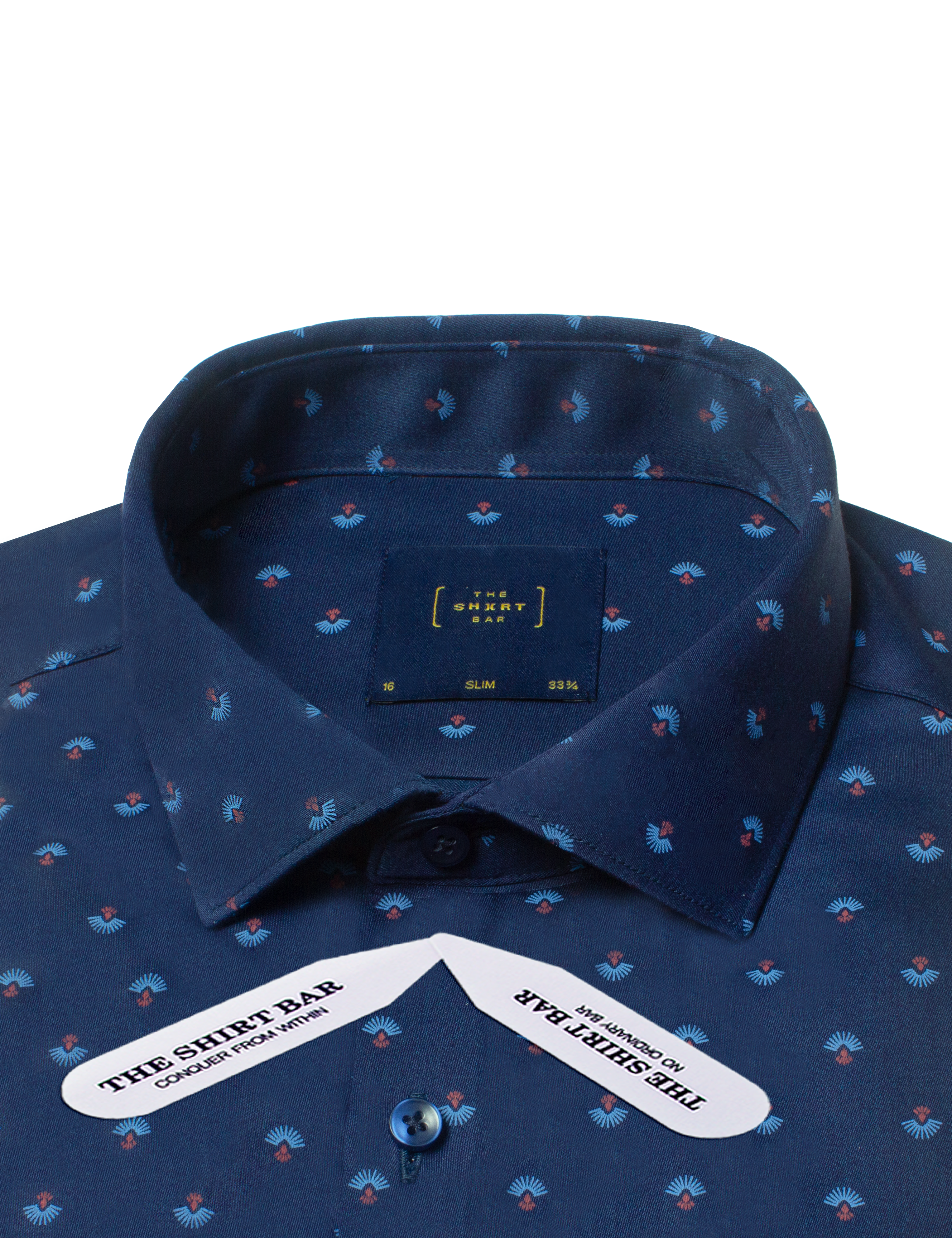 Motif Print Eco-ol Bamboo Slim Fit Shirt