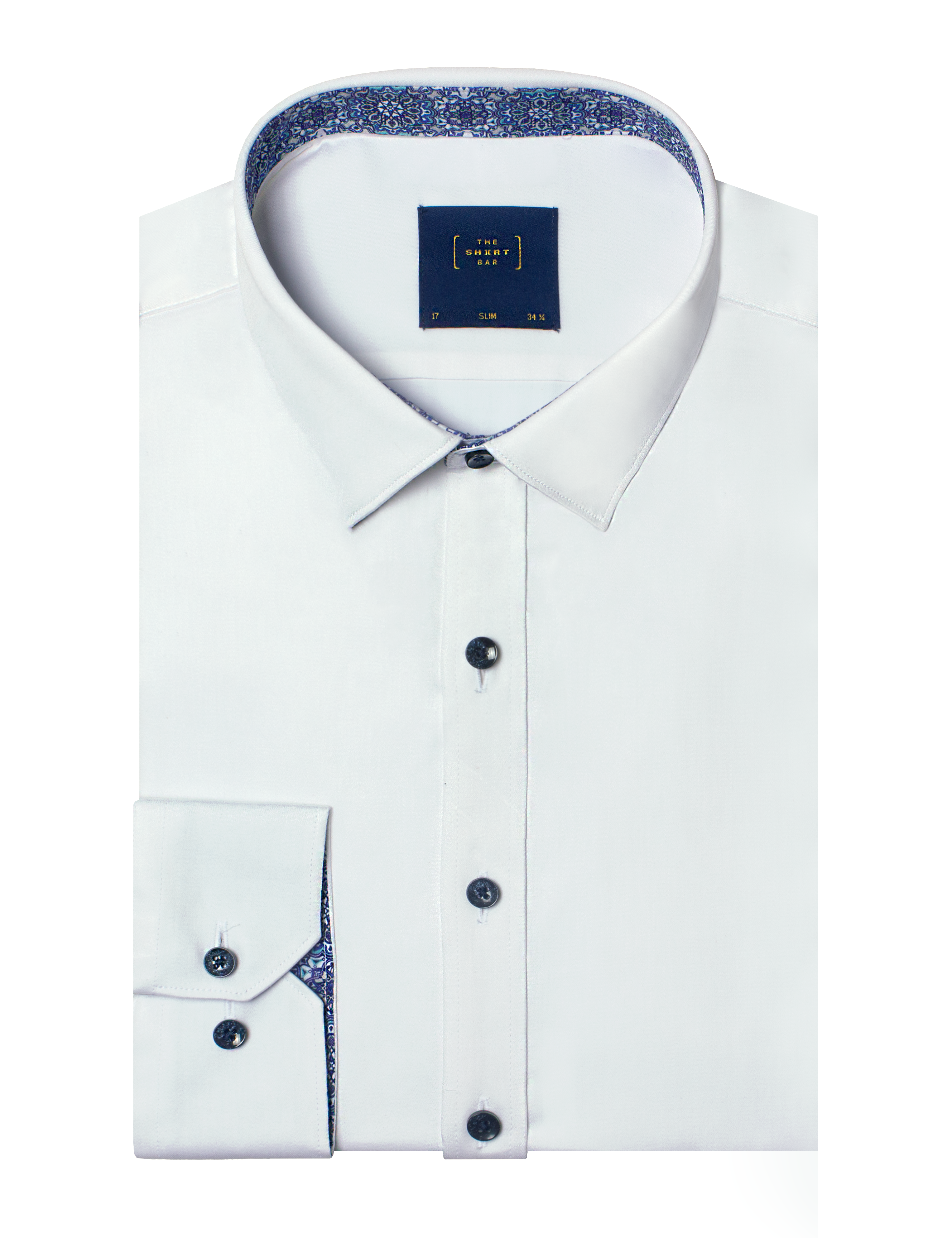 Solid White Long Lasting Easycare Slim Fit Shirt
