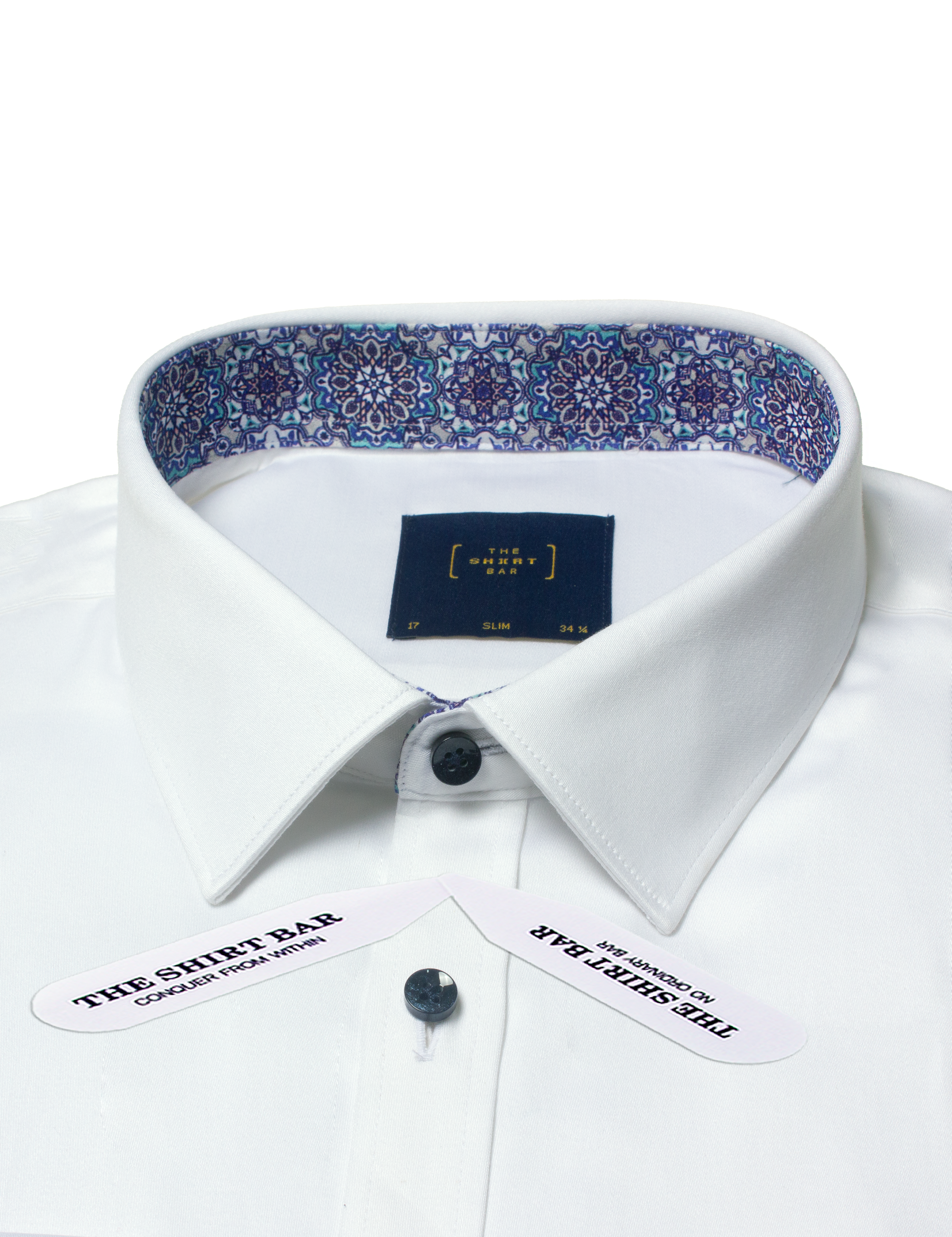 Solid White Long Lasting Easycare Slim Fit Shirt