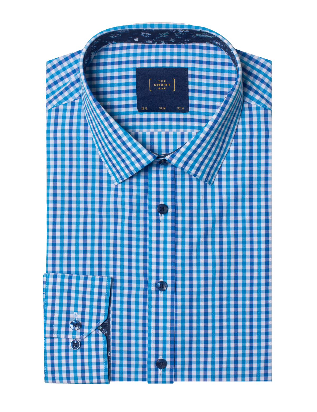 Blue Checks Eco-ol Bamboo Slim Fit Shirt