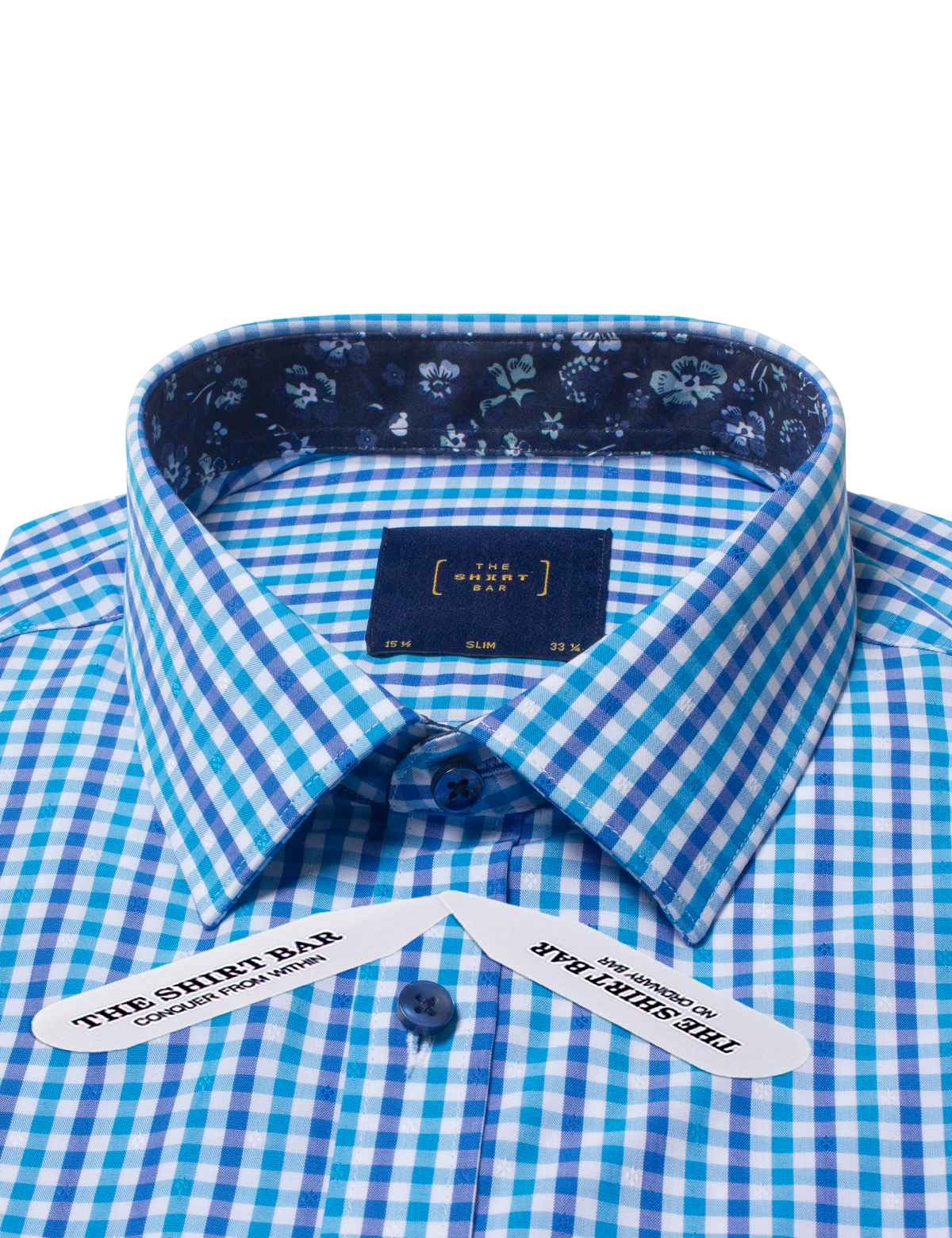 Blue Checks Eco-ol Bamboo Slim Fit Shirt