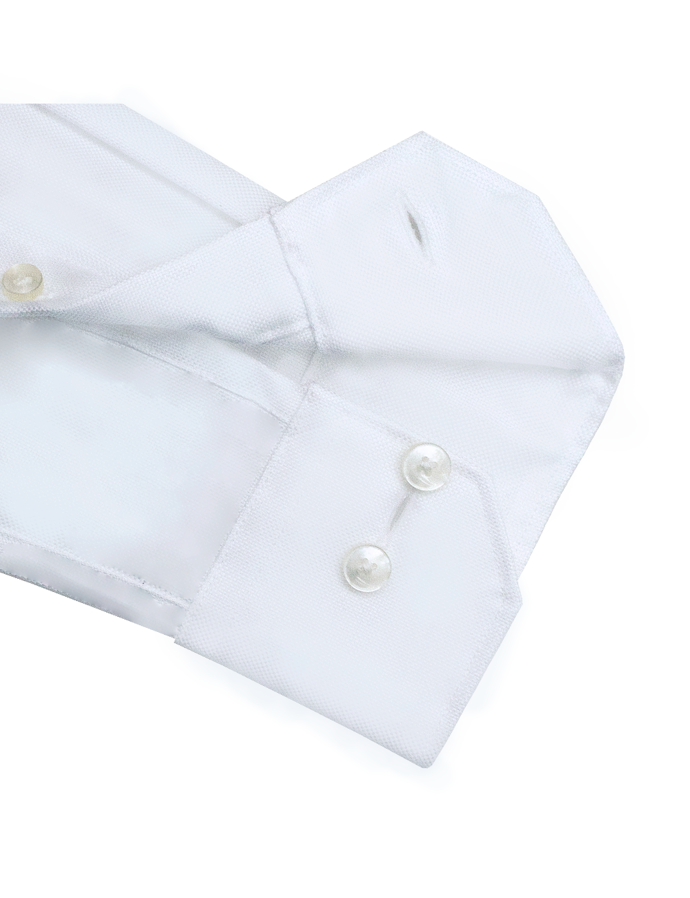 Solid White Eco-ol Bamboo Tailored Fit Shirt — The Shirt Bar