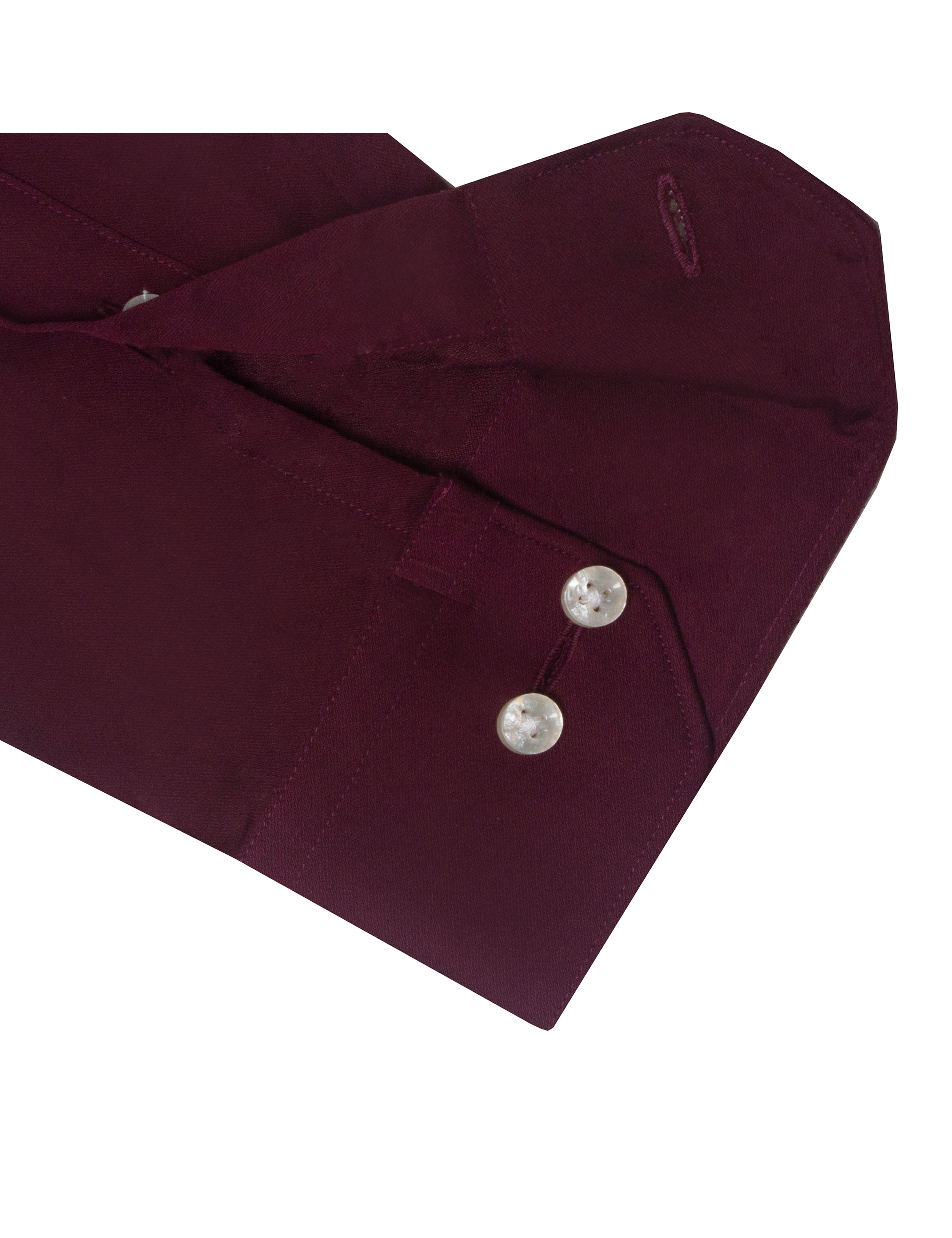 Solid Maroon Eco-ol Bamboo Slim Fit Shirt