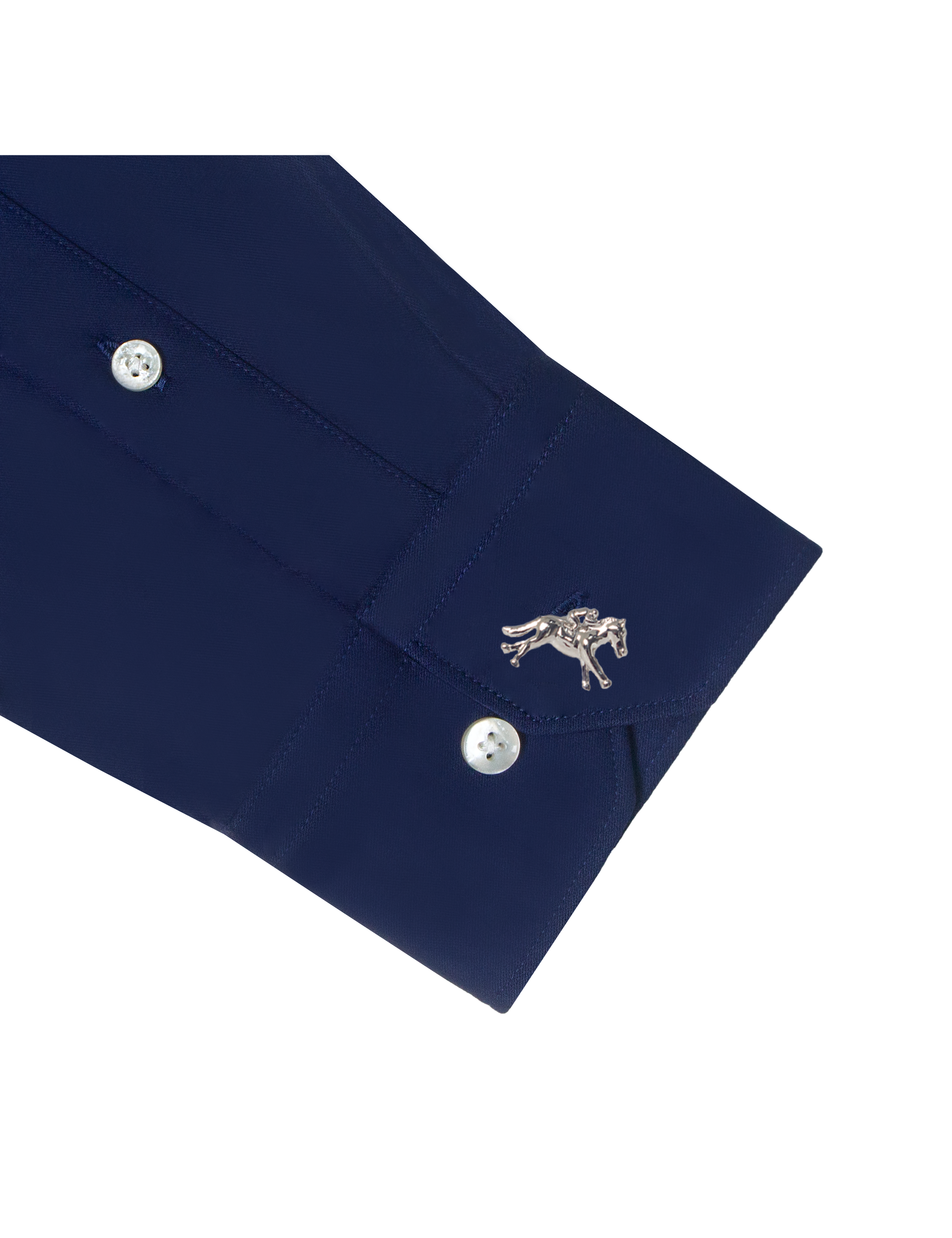 Solid Navy Blue Eco-ol Bamboo Slim Fit Shirt