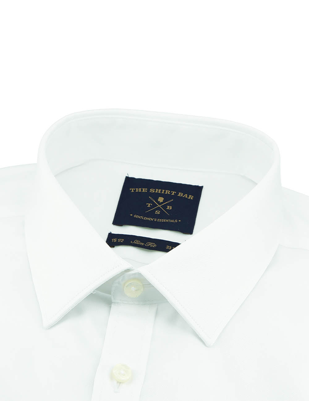 Everyday Shield Collection: Solid White Easy Care Double Cuff  Slim Fit Long Sleeve Shirt