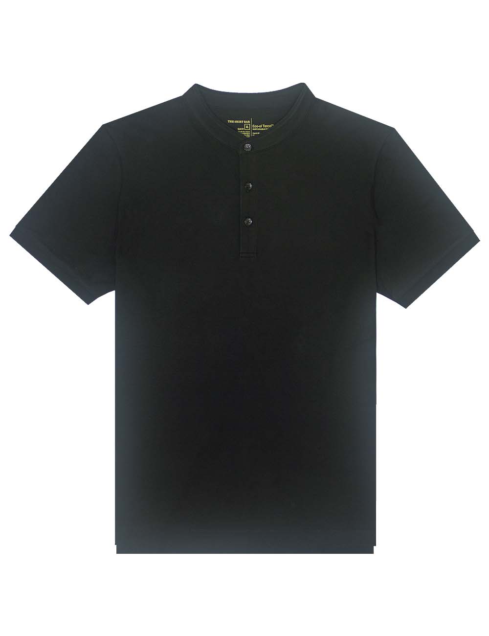 Mandarin Collar Tencel Short Sleeve Polo T-shirt