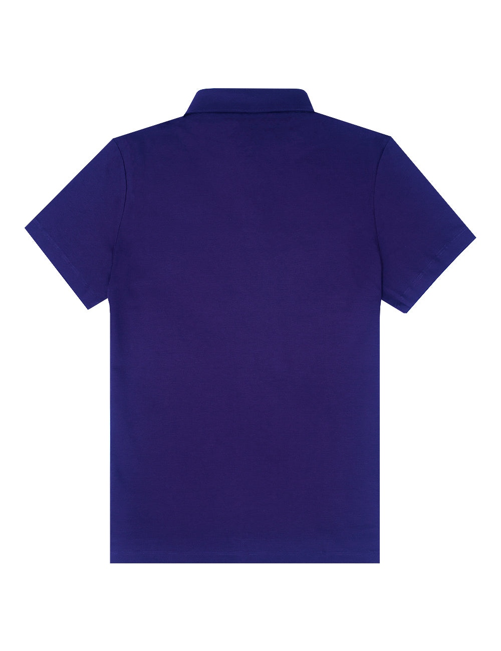 Pima Cotton Hidden Button Down Collar Slim Fit Short Sleeve Polo T-Shirt