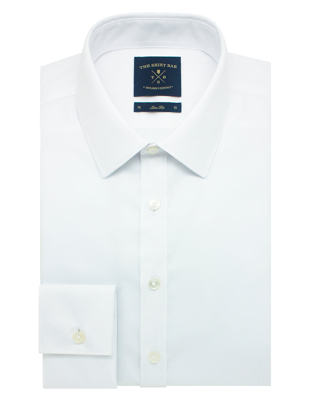 Everyday Armor Collection: Double-Ply Organic Cotton Blend Double Cuff Slim/Tailored Fit Long Sleeve Shirt