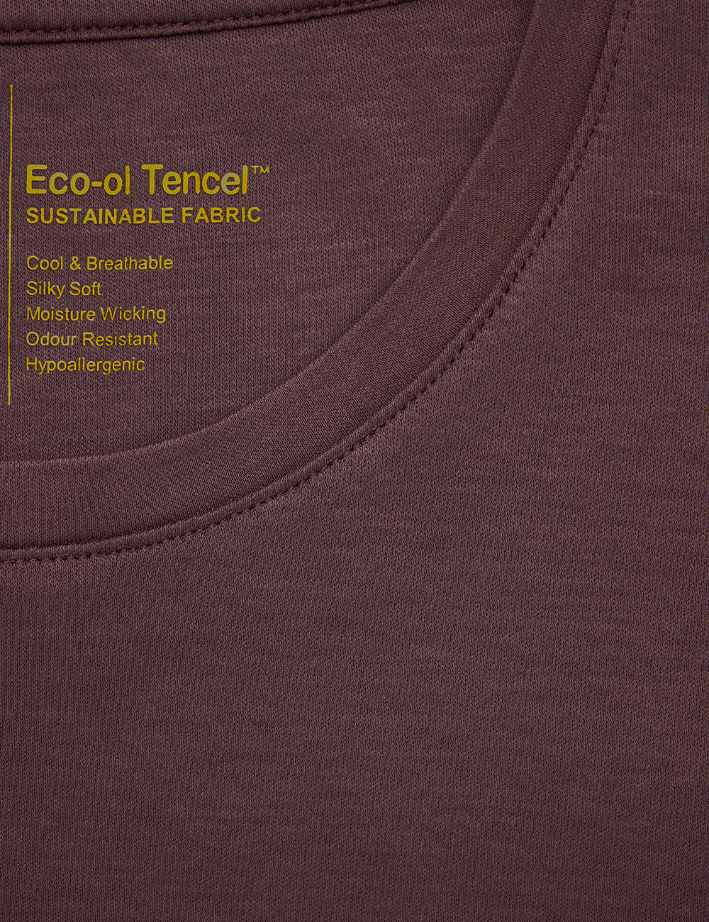 Tencel Crew Neck Slim Fit T-shirts