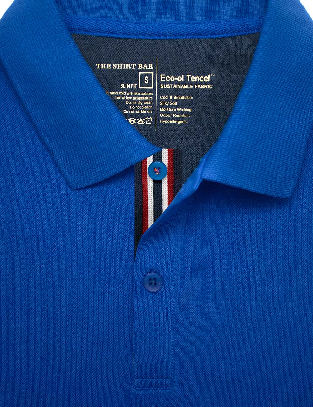 Tencel Stretch Slim Fit Polo T-Shirt