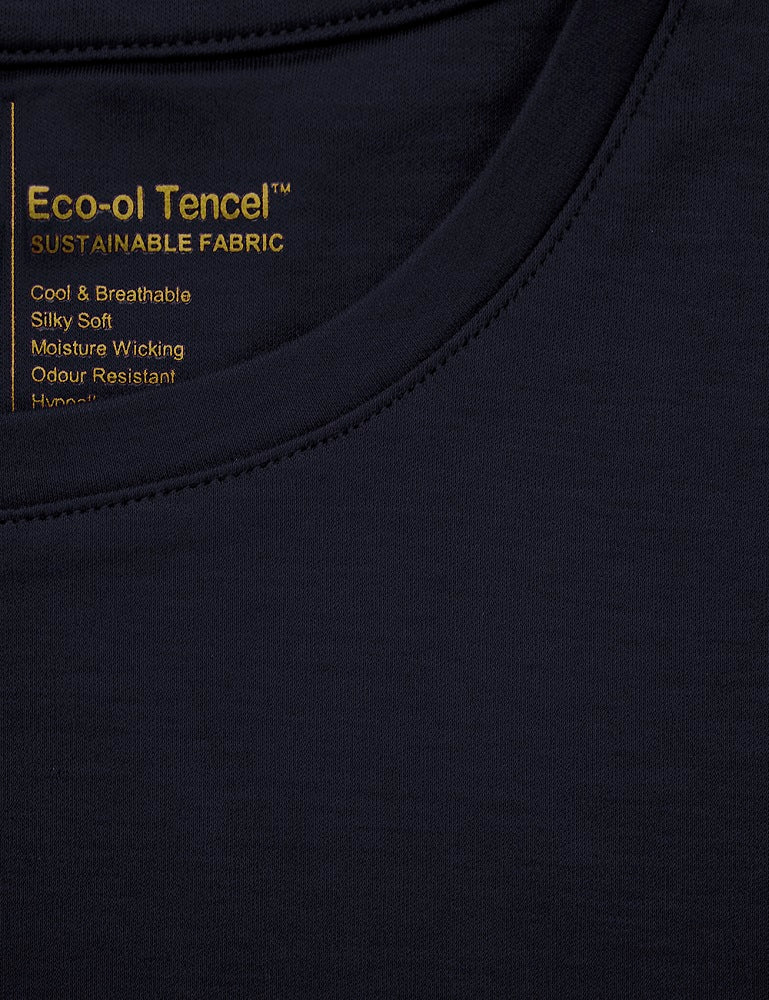 Tencel Crew Neck Slim Fit T-shirts