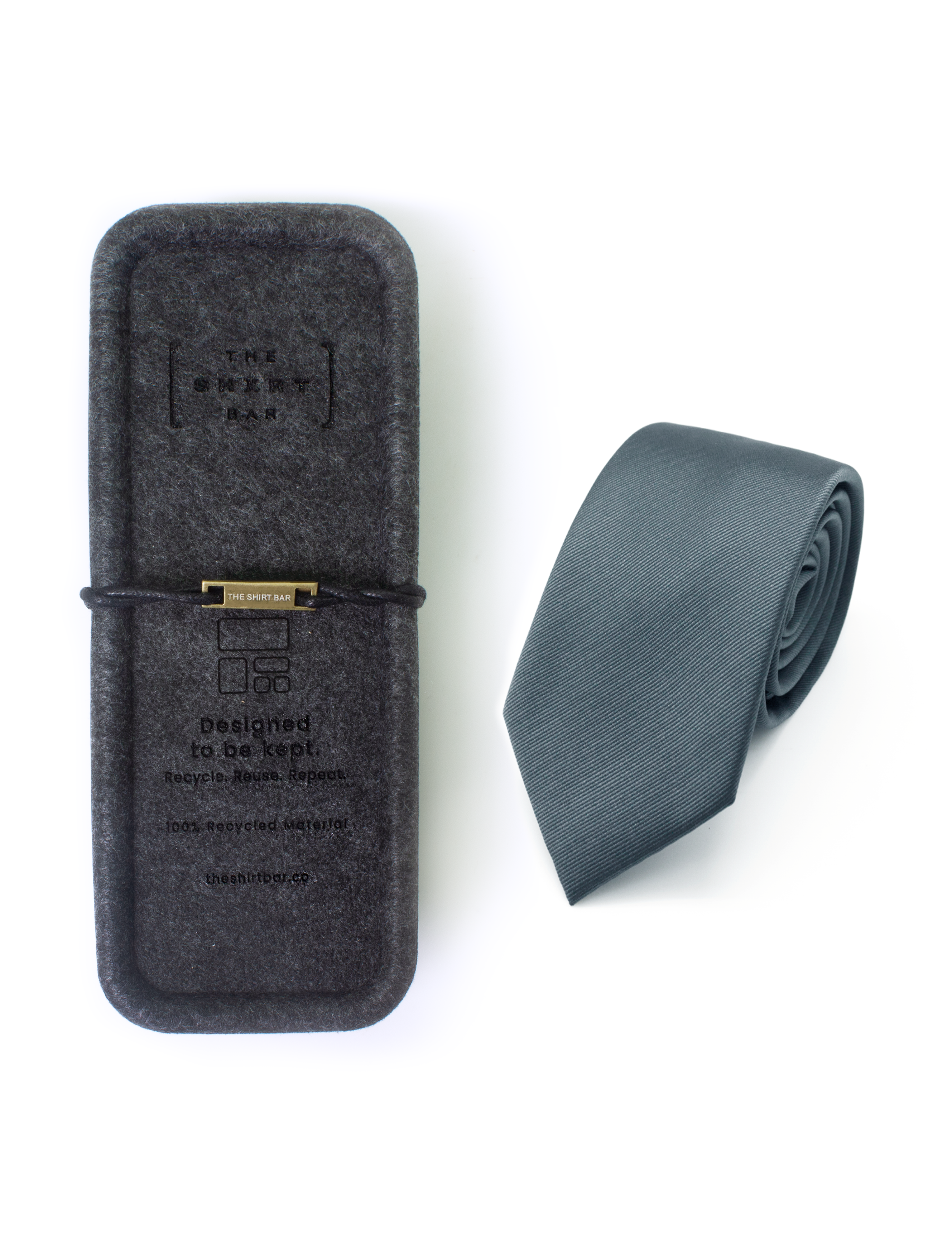Solid Nine Iron Woven Necktie
