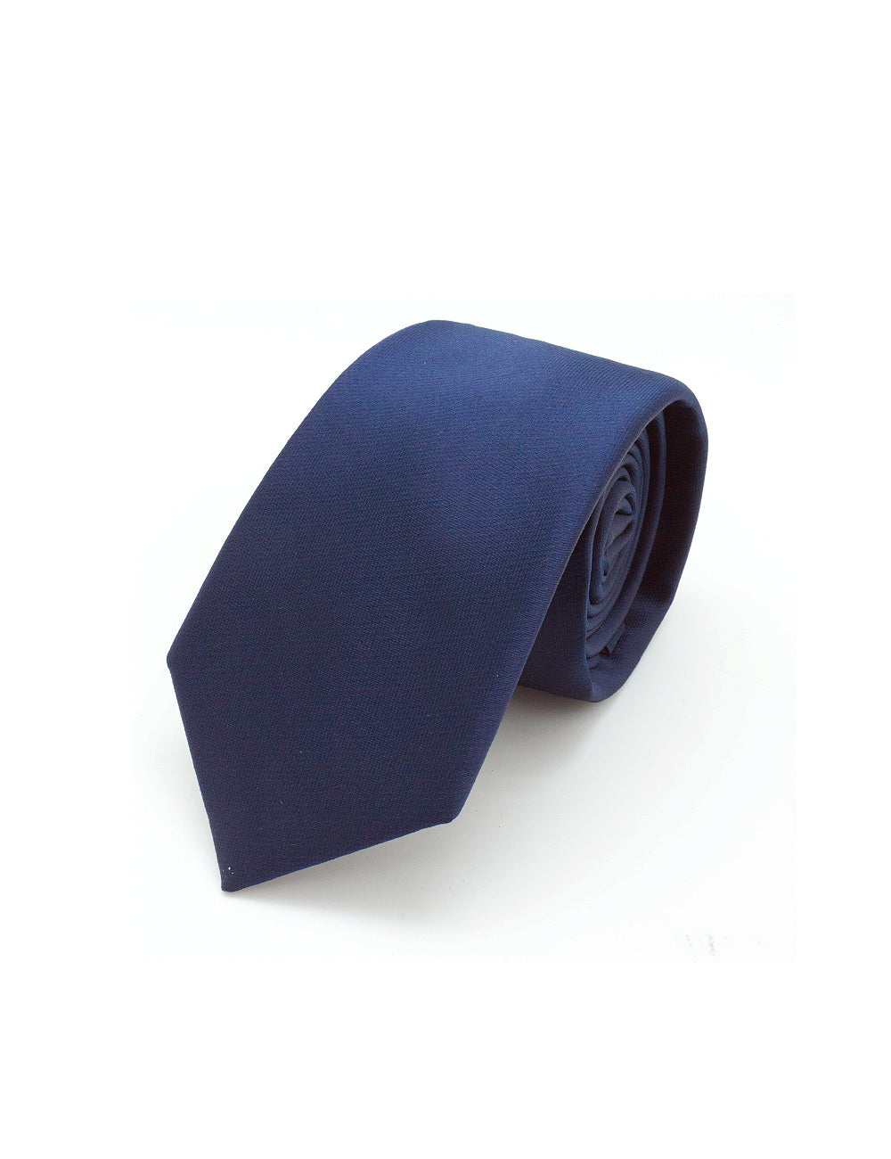 Solid Space Navy Spill Resist Woven Necktie