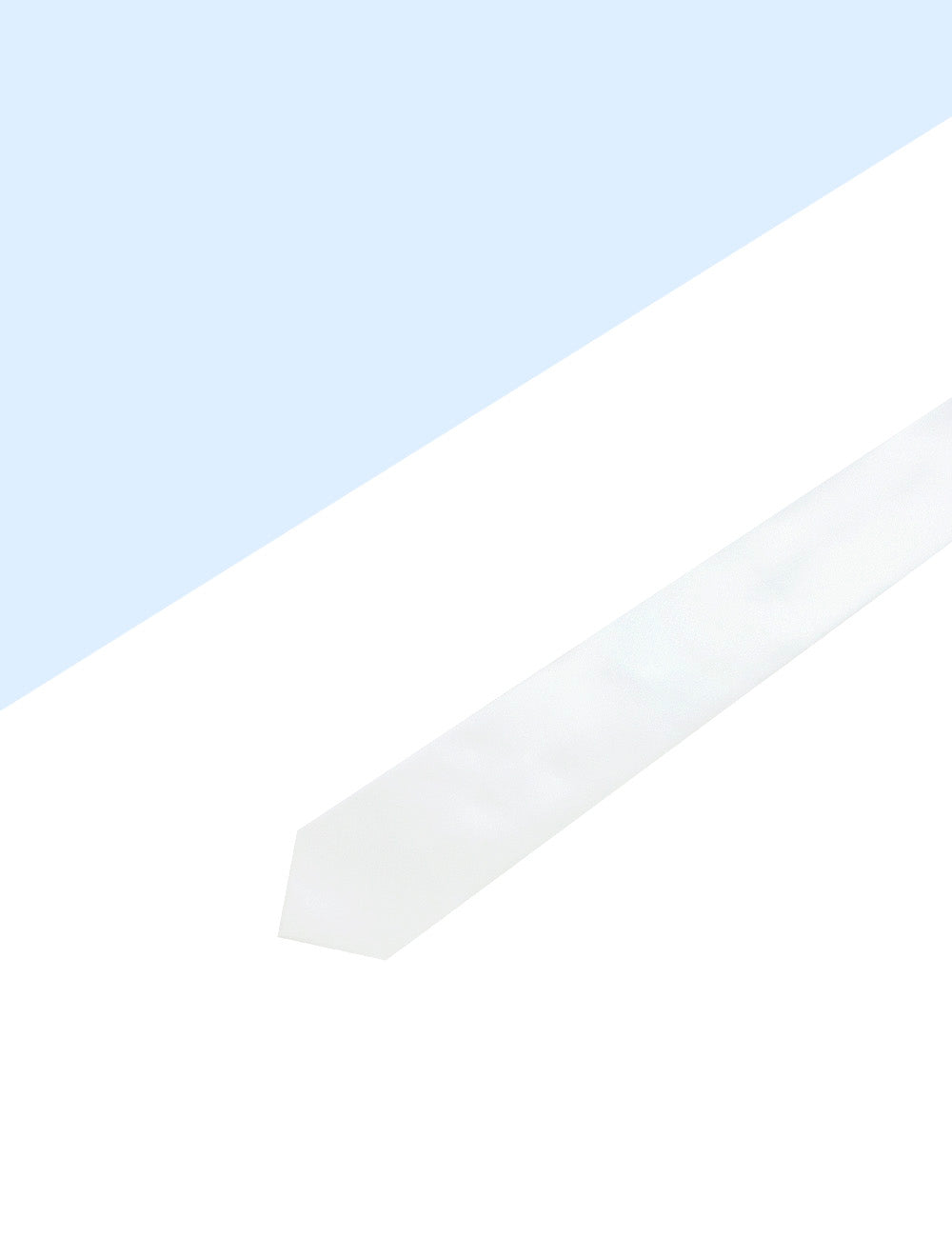 Solid White Woven Necktie
