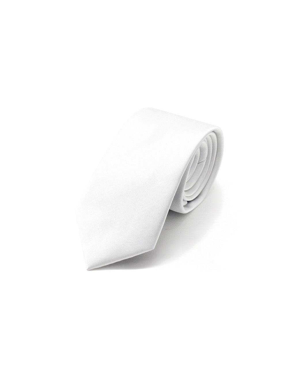 Solid White Woven Necktie