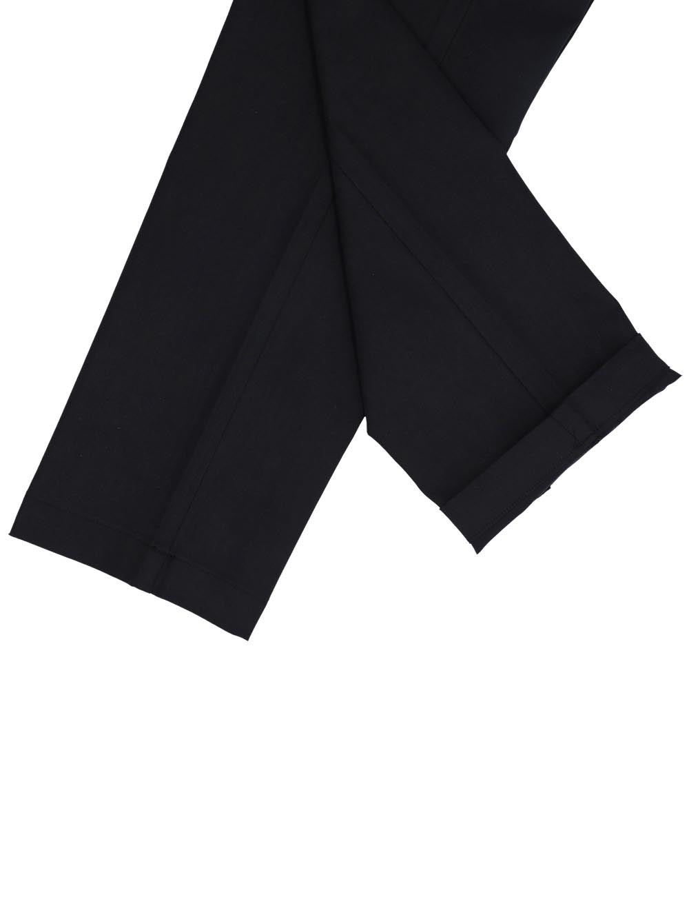 Black Tencel Slim Fit Casual Pants