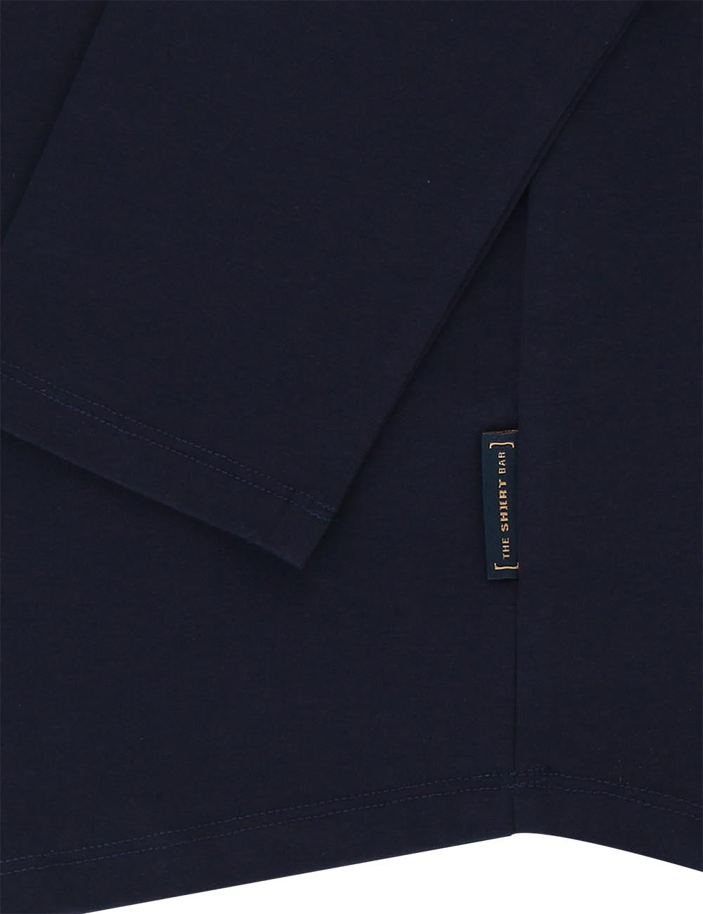 Premium Cotton Stretch Long Sleeve Henley T-Shirt