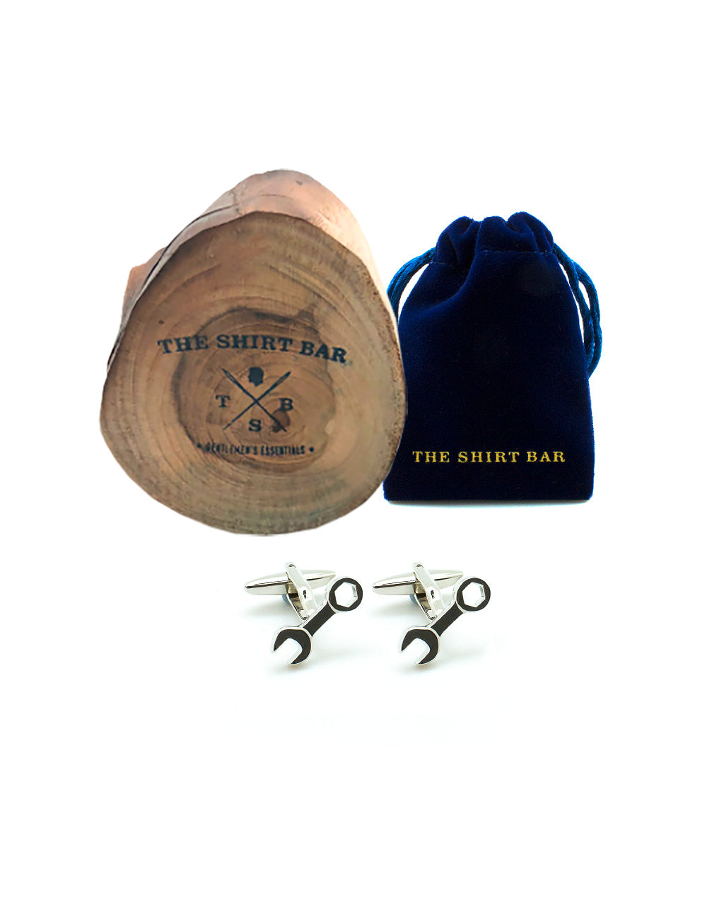 Silver Spanner Set Cufflinks
