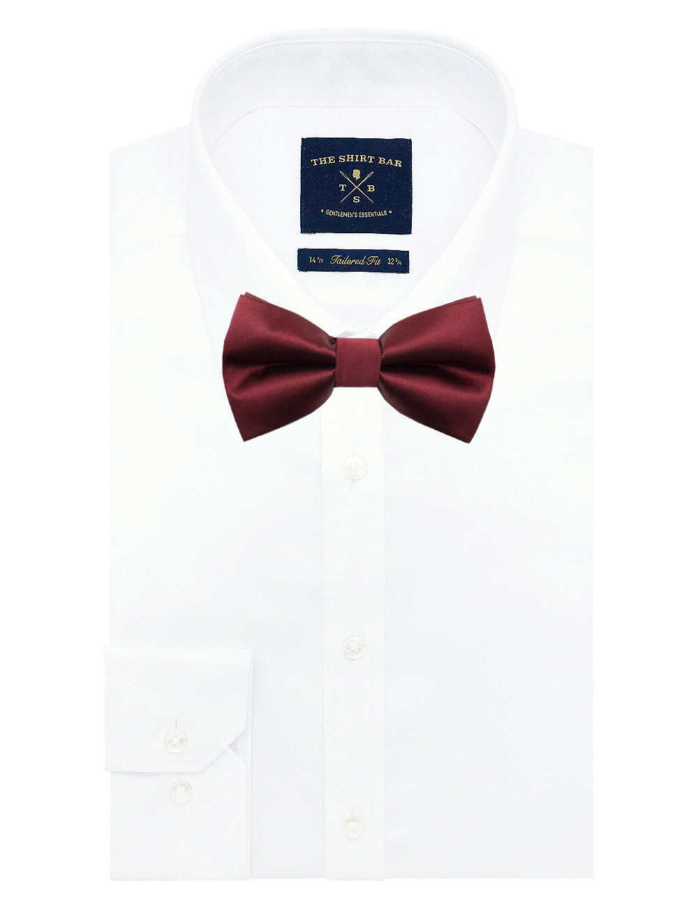 Solid Barn Red Woven Bowtie