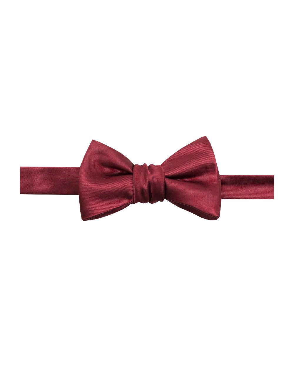 Solid Barn Red Woven Self Tie Bowtie