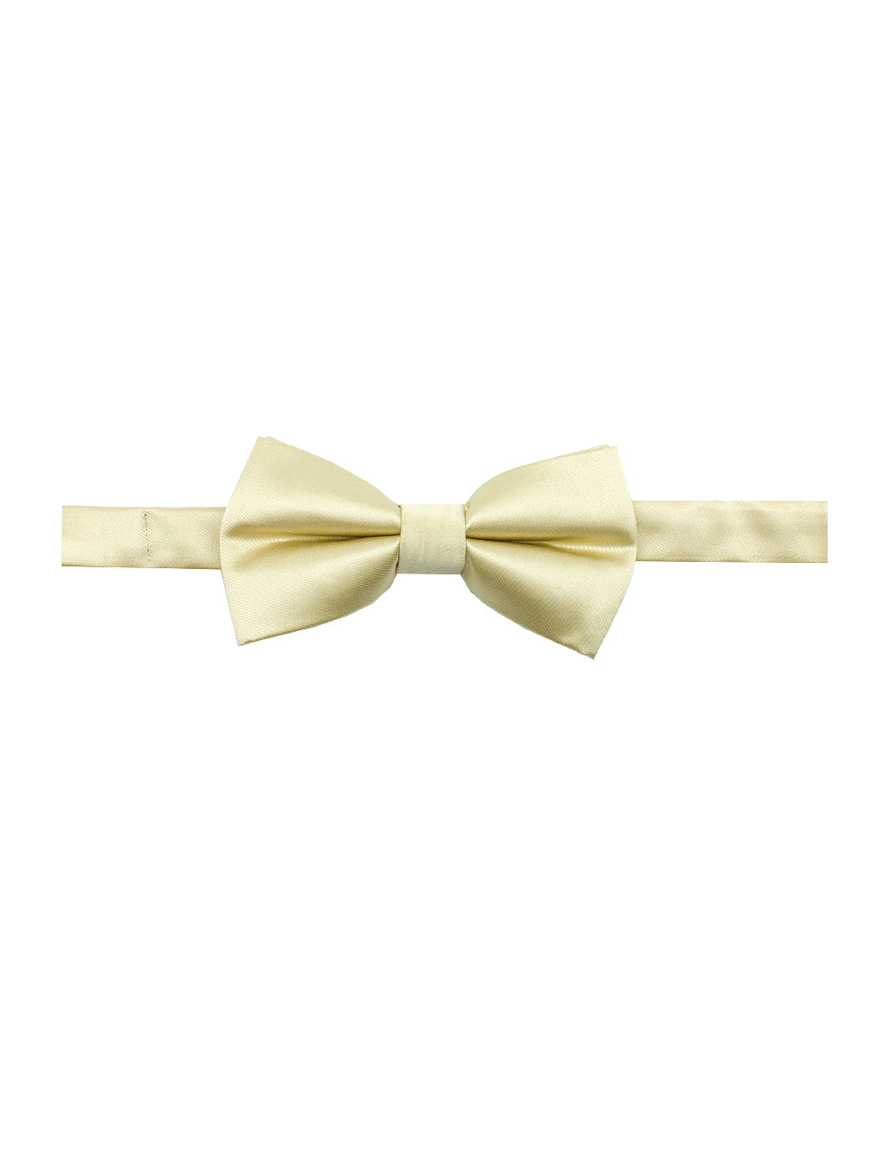 Solid Champagne Gold Woven Bowtie