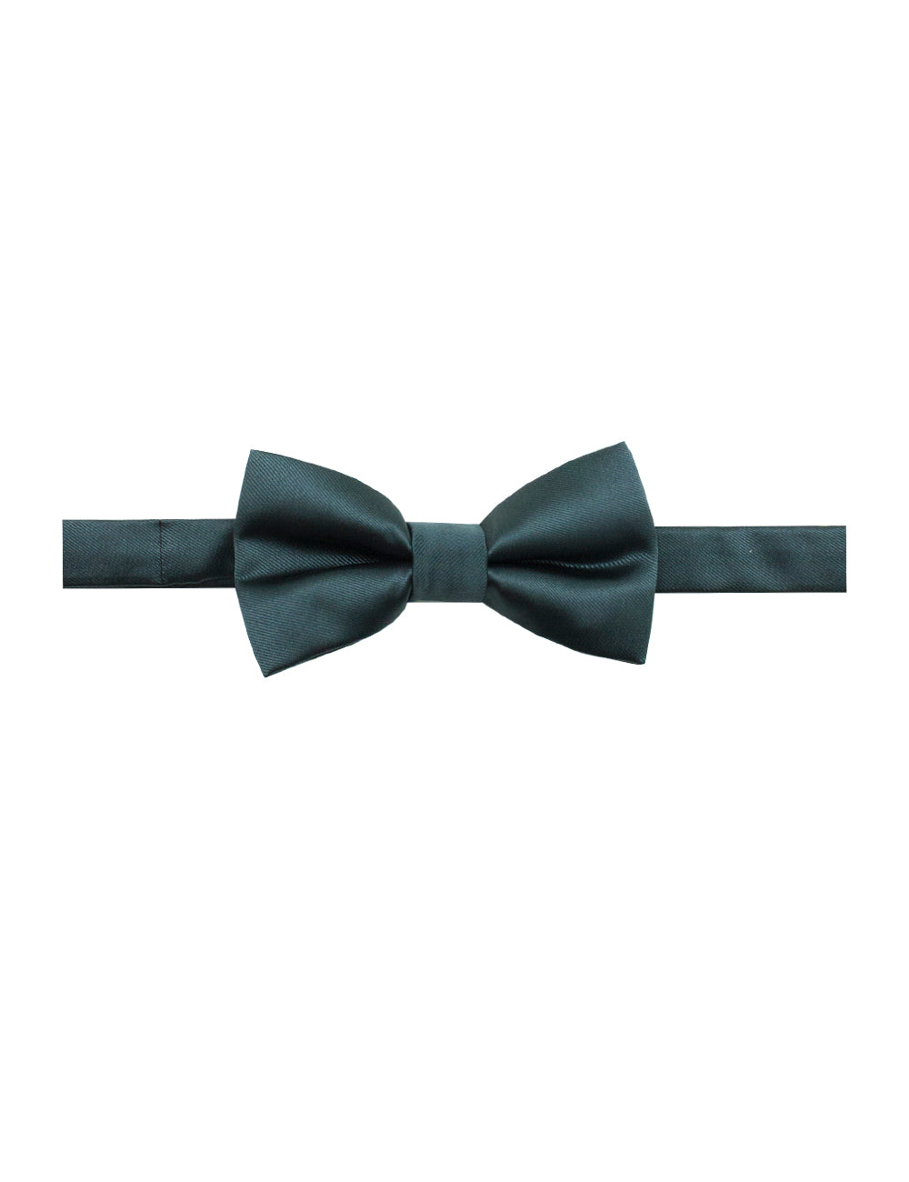 Solid Dark Grey Woven Bowtie