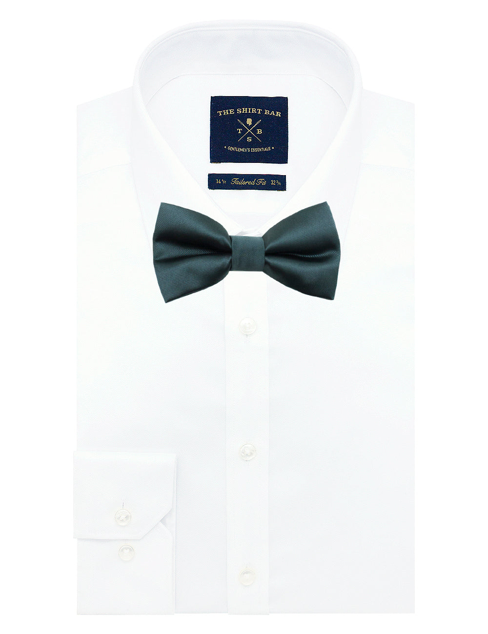 Solid Dark Grey Woven Bowtie