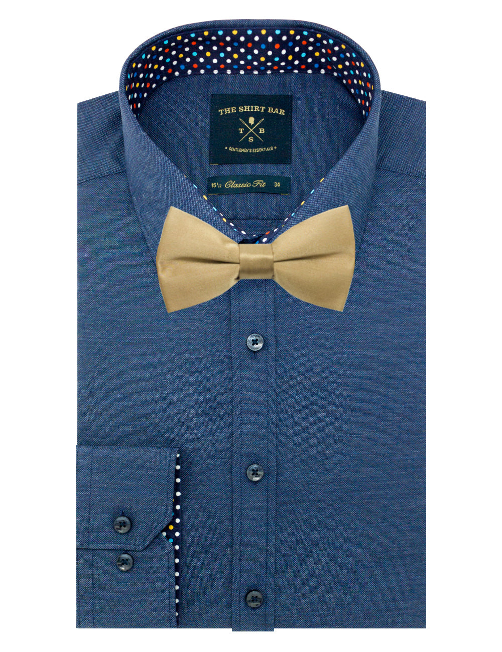 Solid Lark Brown Woven Bowtie