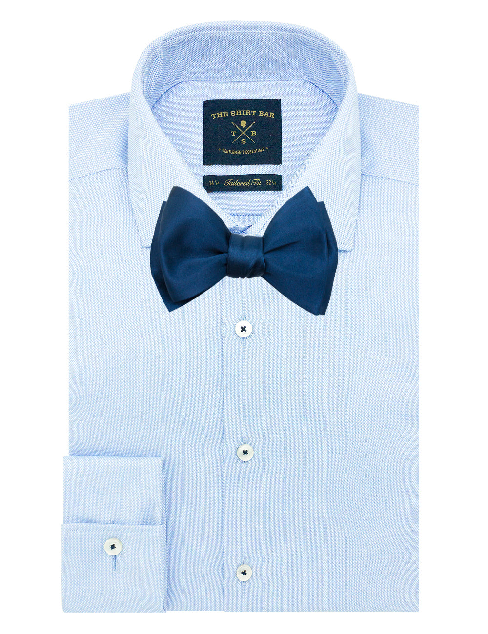 Solid Midnight Blue Woven Self Tie Bowtie