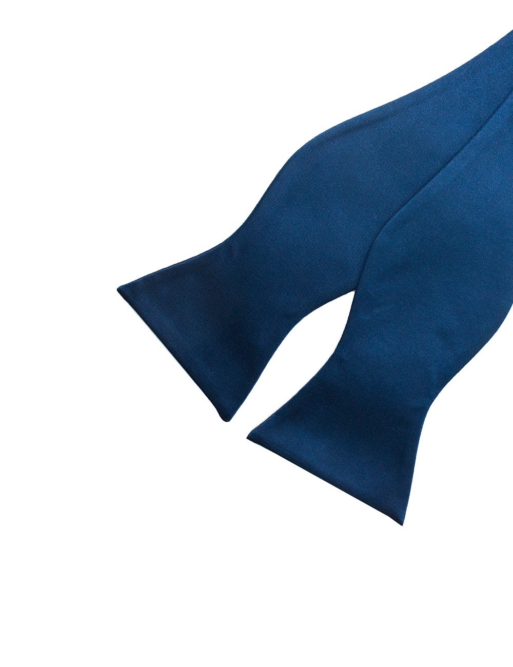 Solid Midnight Blue Woven Self Tie Bowtie
