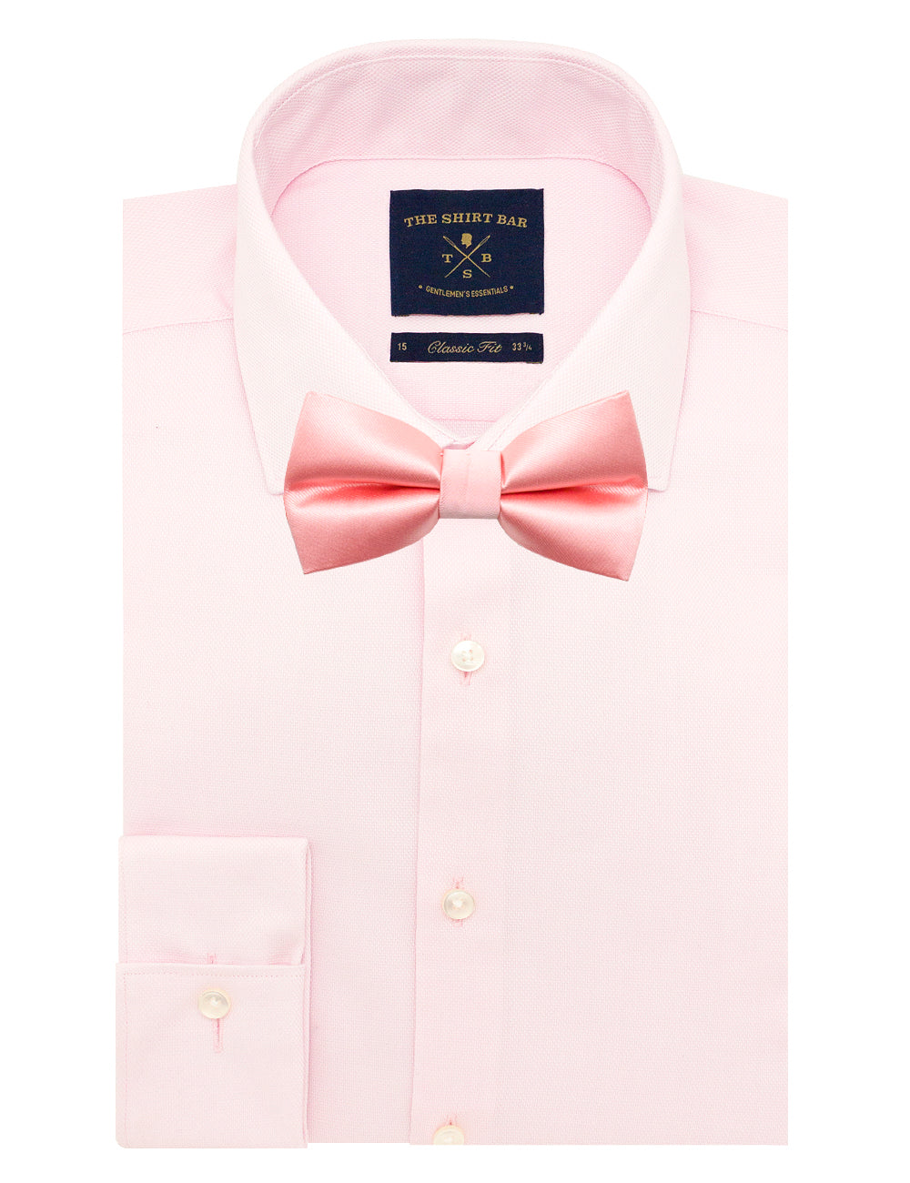 Solid Peach Bud Woven Bowtie — The Shirt Bar