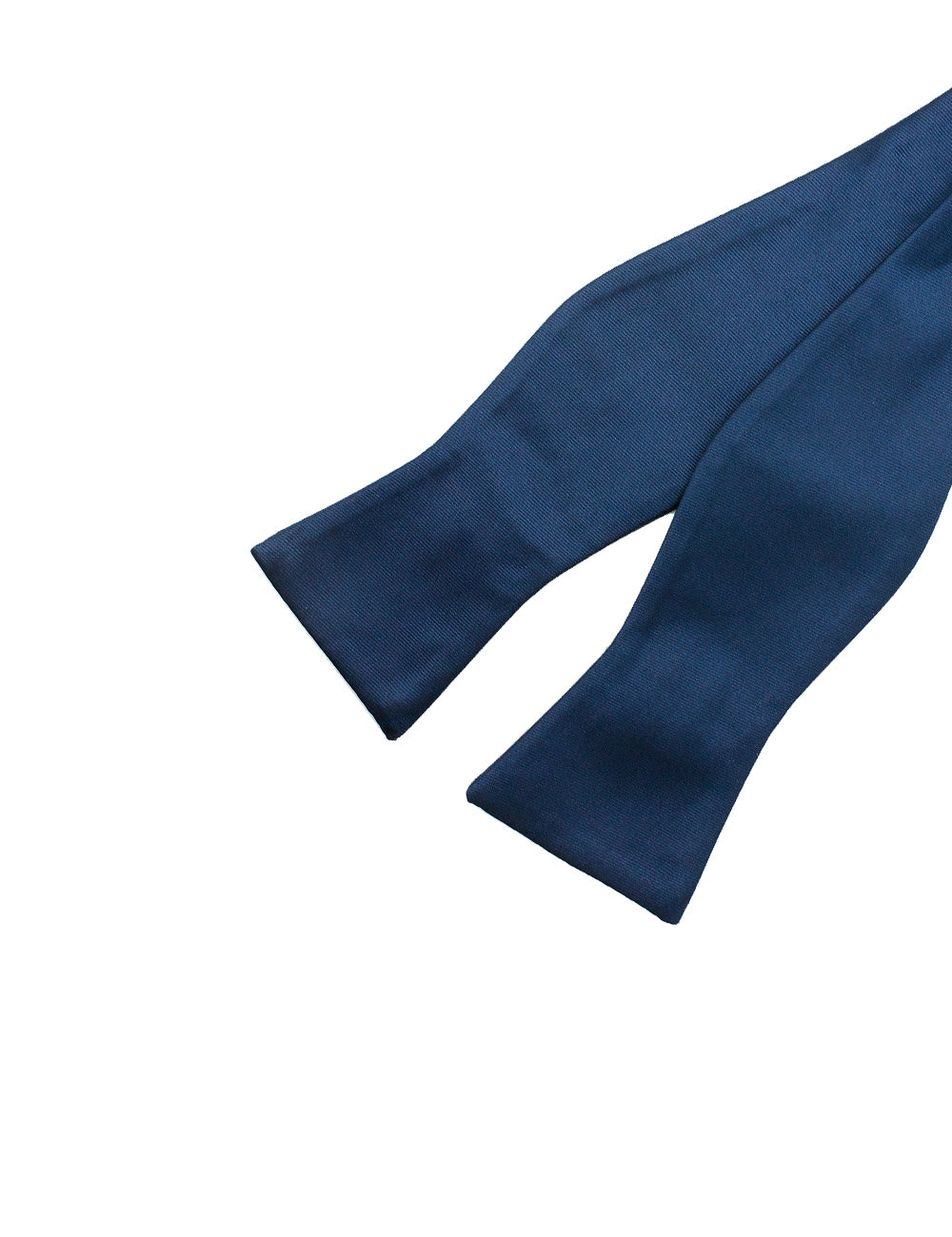 Solid Peacoat Blue Woven Self Tie Bowtie