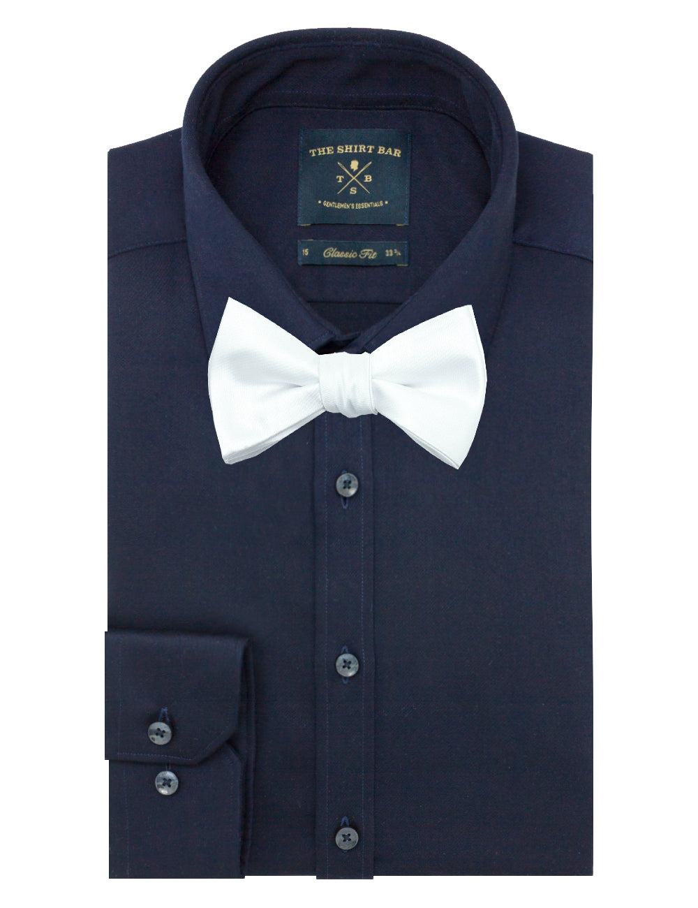 Solid White Woven Self Tie Bowtie