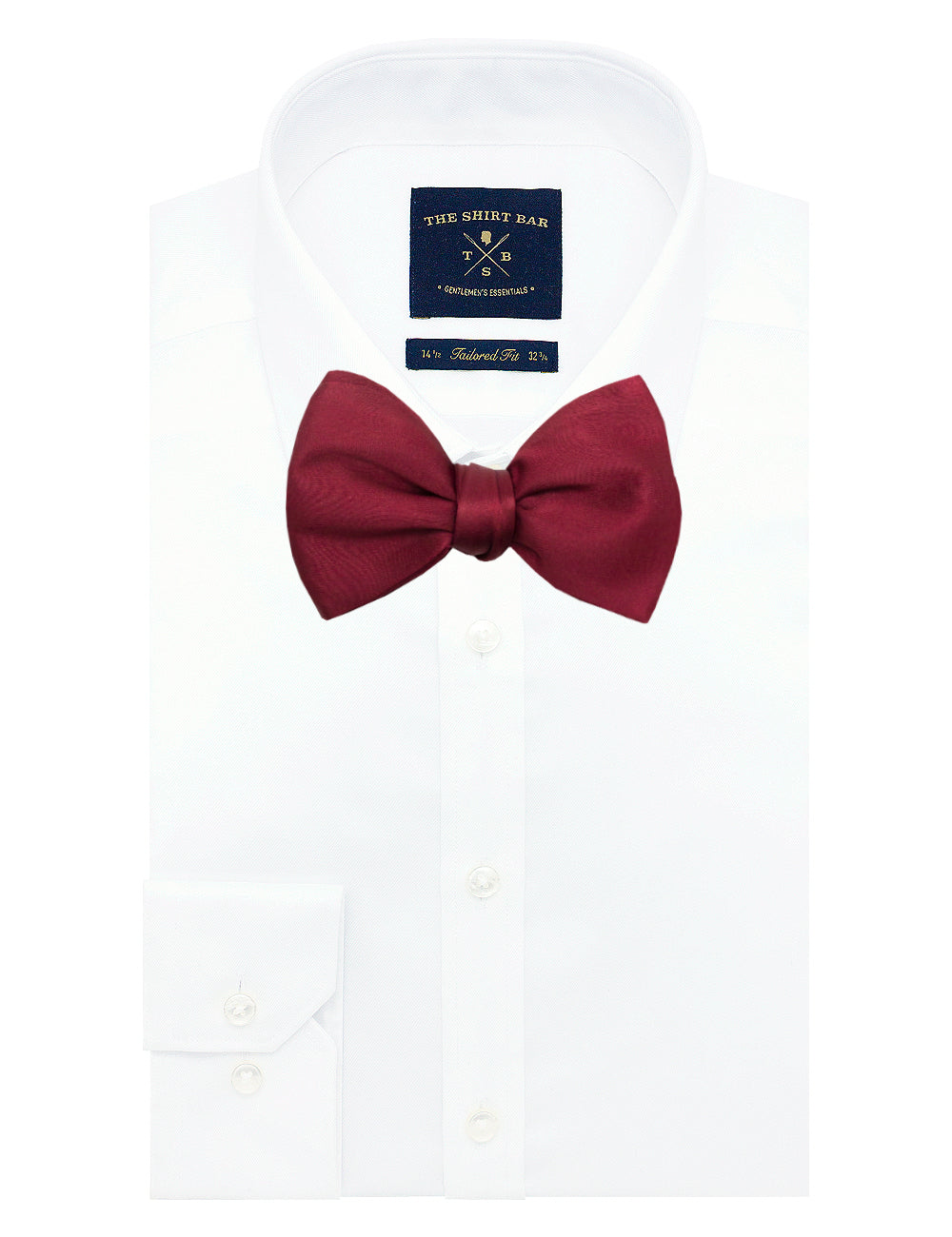 Solid Wine Woven Self Tie Bowtie