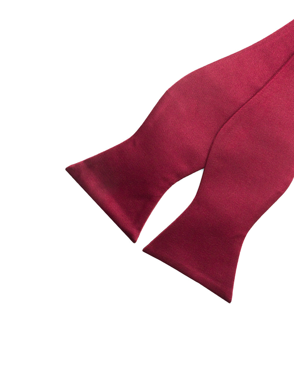 Solid Wine Woven Self Tie Bowtie