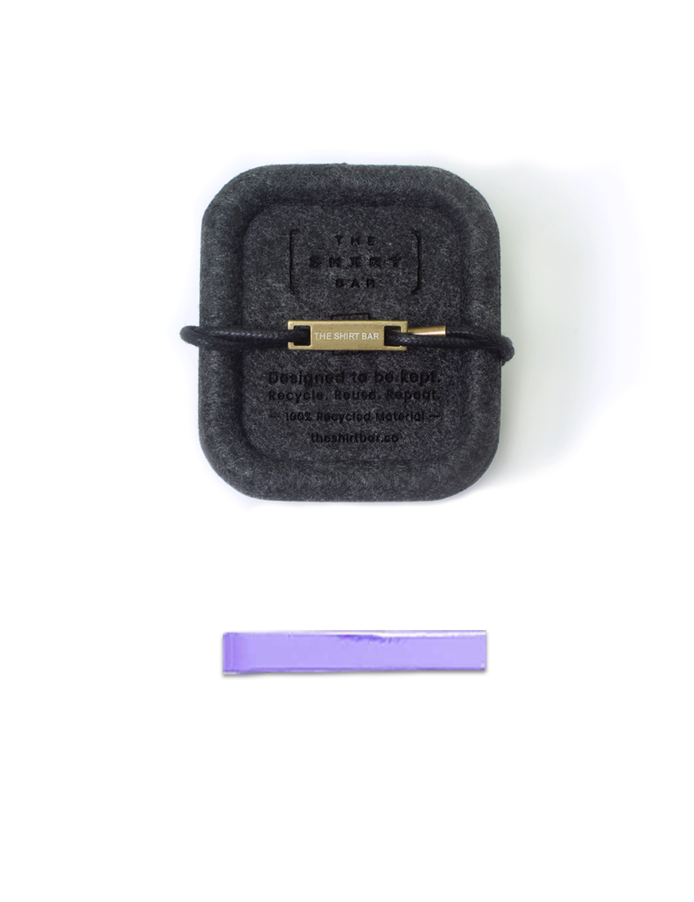 Plain Purple Tie Clip