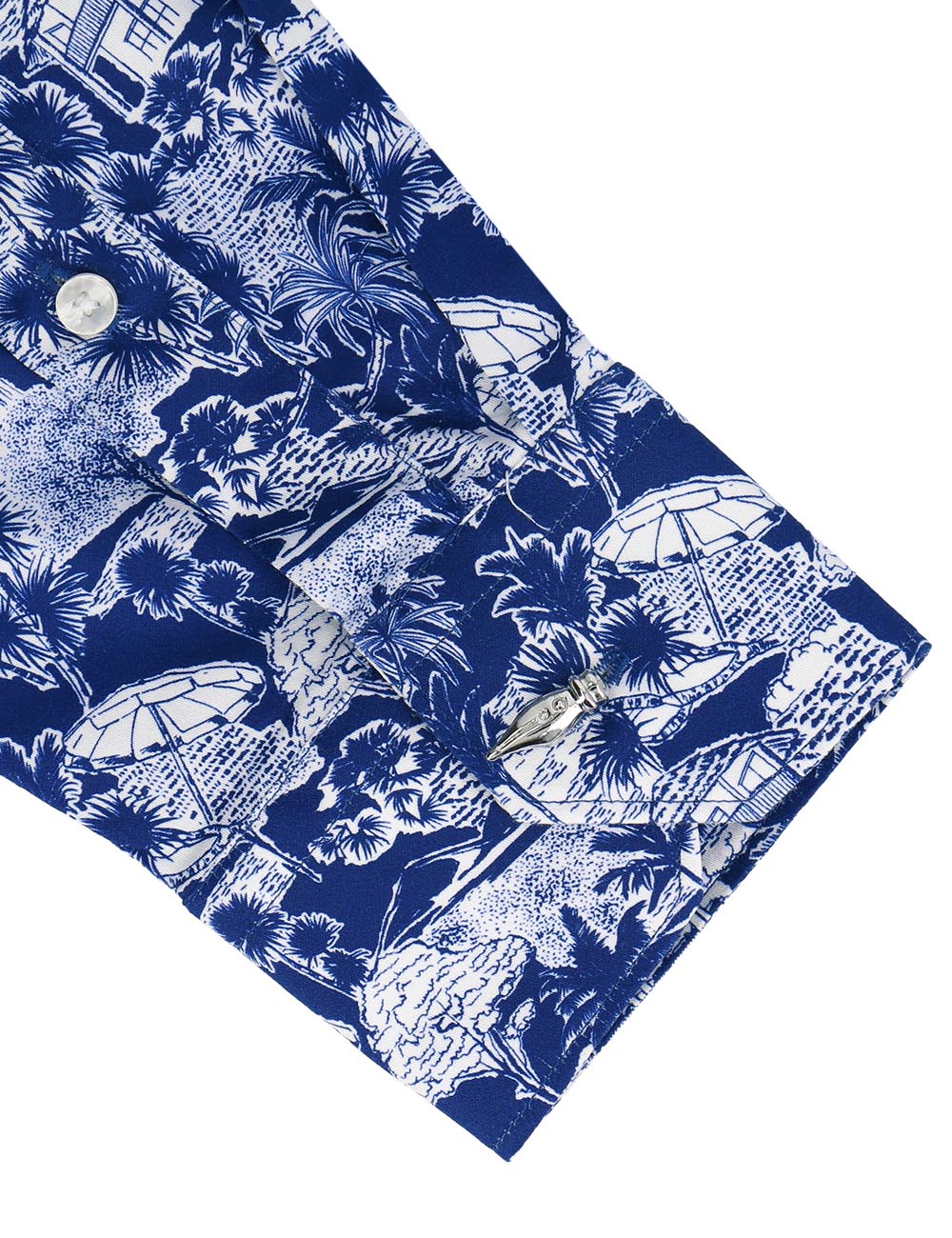 Holiday Print Silky Finish Slim Fit Shirt