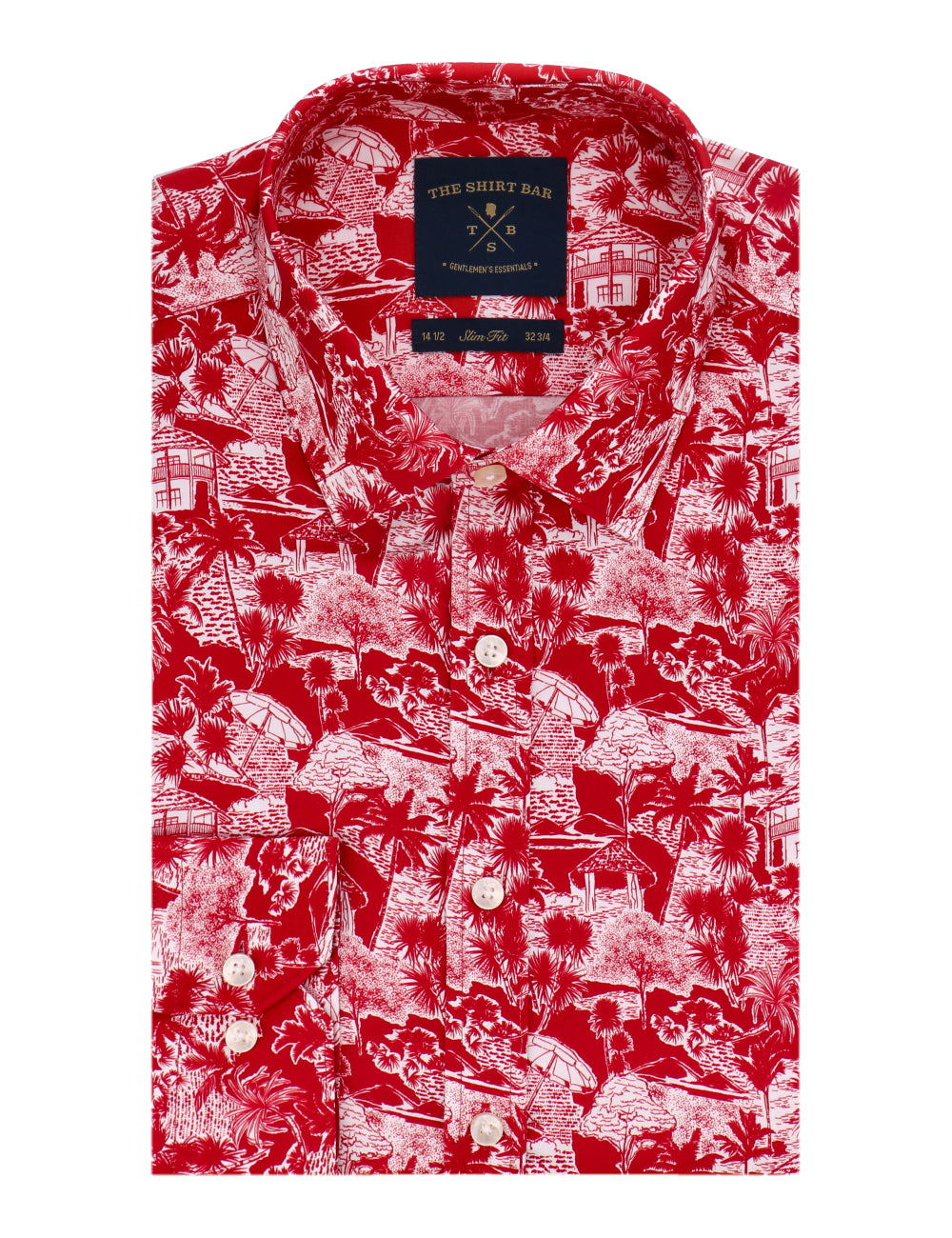 Holiday Print Silky Finish Slim Fit Shirt