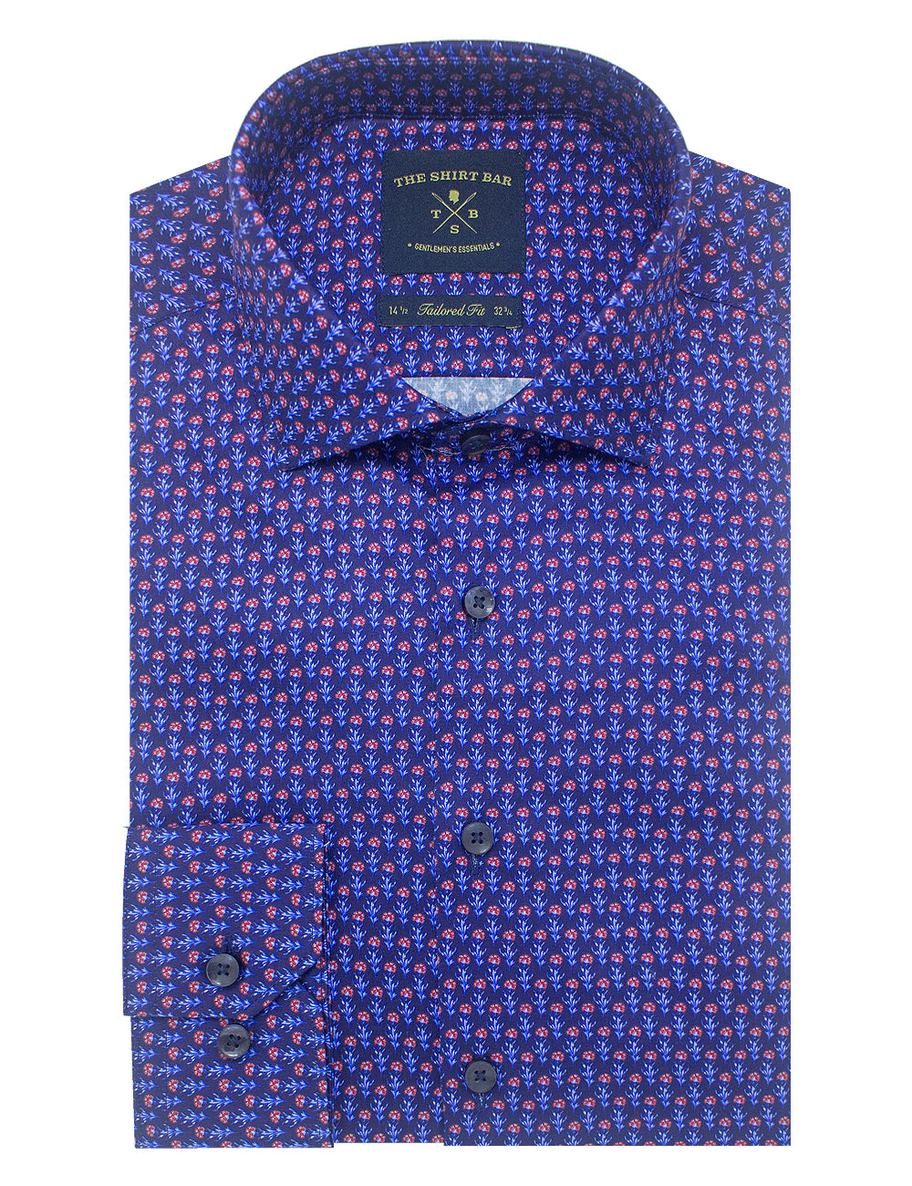 Floral Print with Silky Finish Slim Fit Long Sleeve Shirt