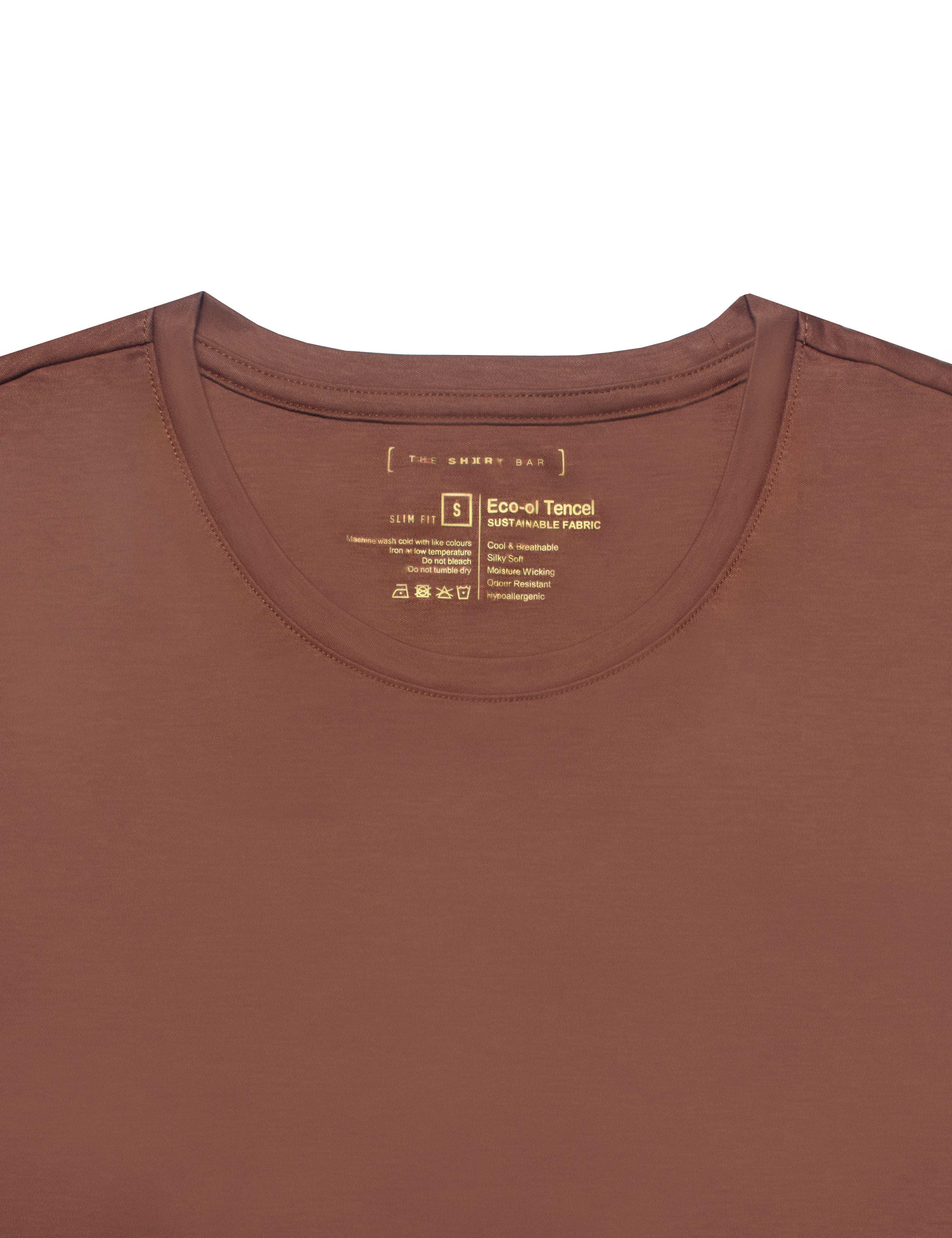 Tencel Crew Neck Slim Fit T-shirts