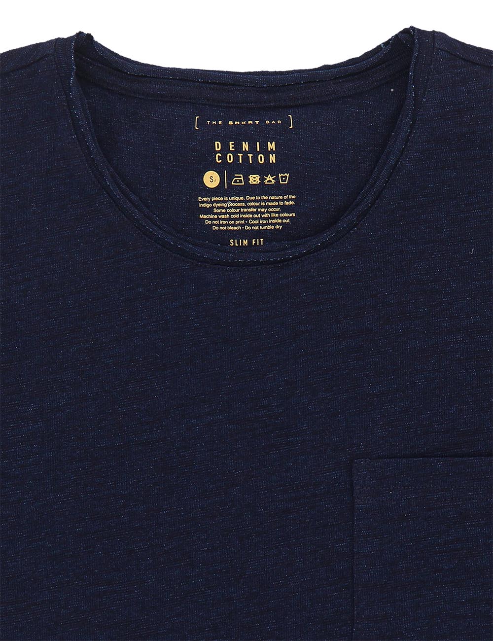 Denim Cotton Slub Tee