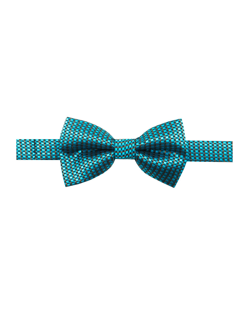 Turquoise Dobby Woven Bowtie